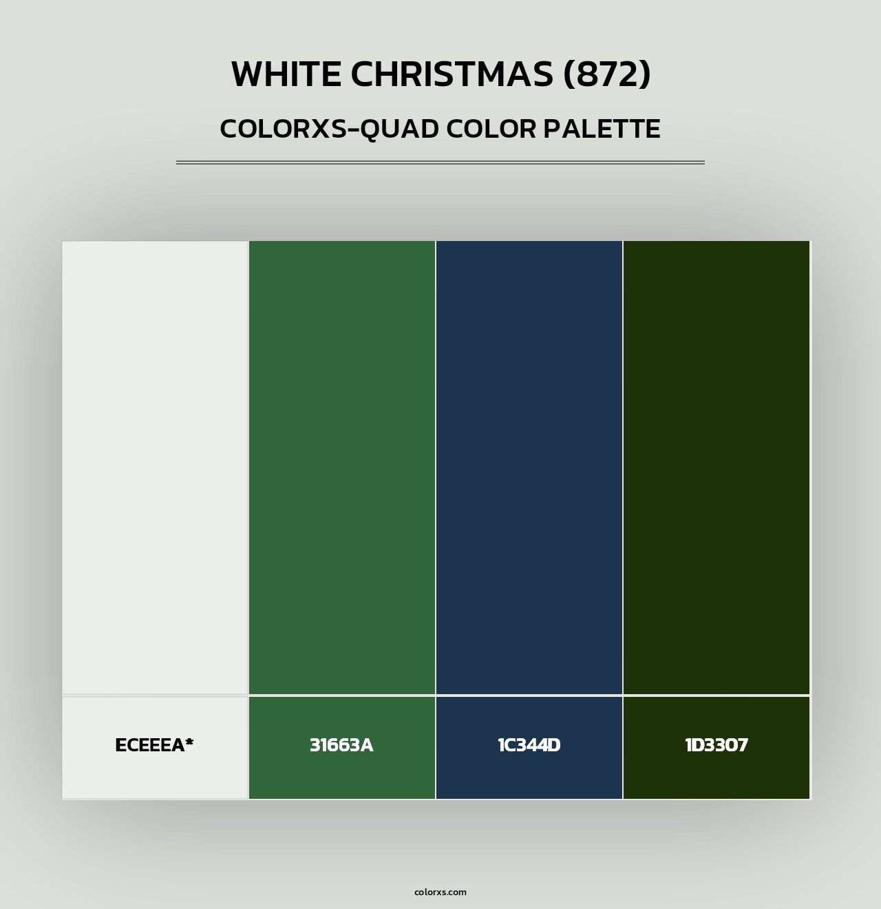 White Christmas (872) - Colorxs Quad Palette