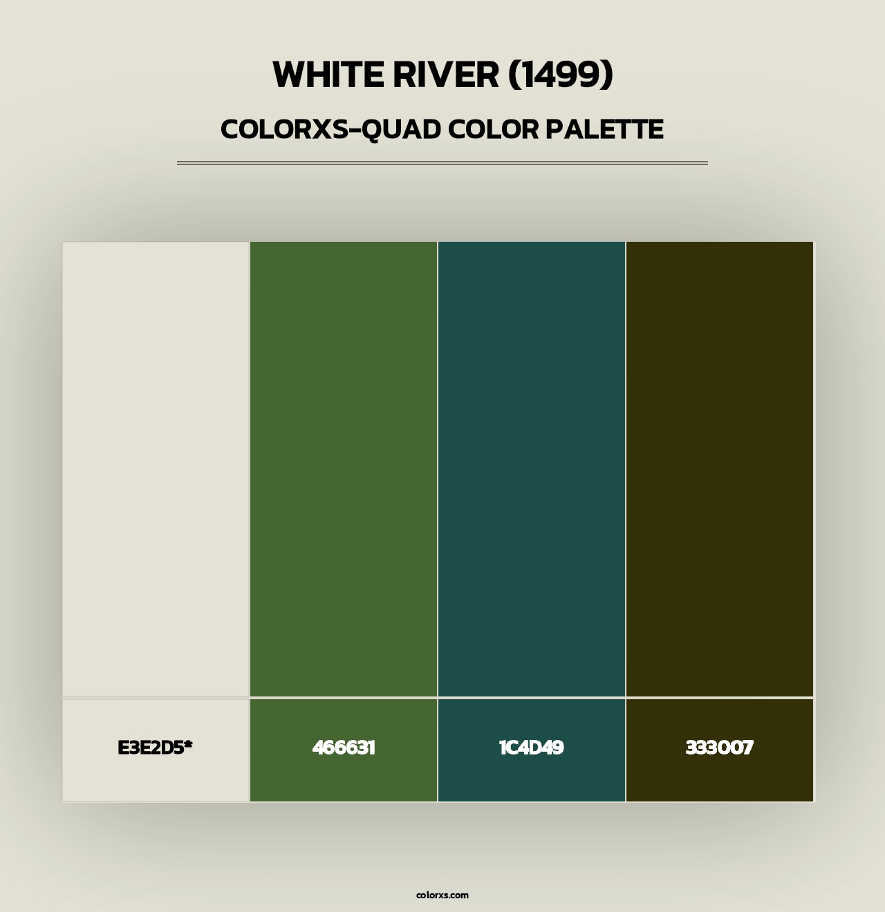 White River (1499) - Colorxs Quad Palette