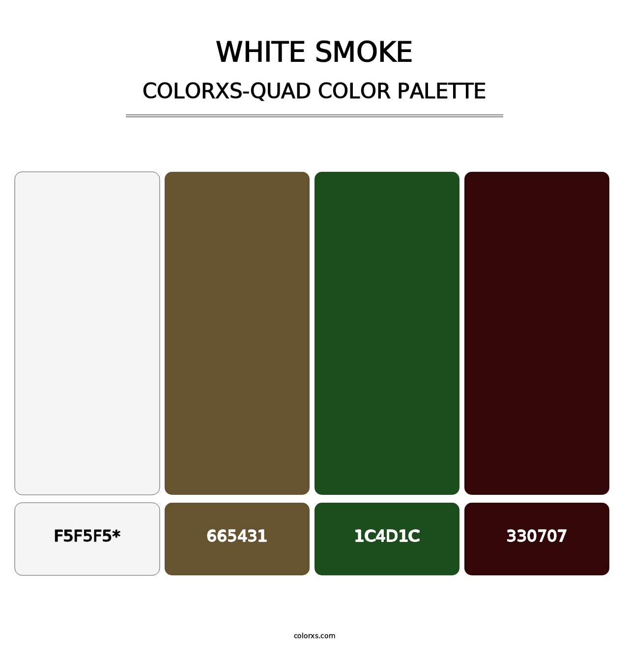 White Smoke - Colorxs Quad Palette