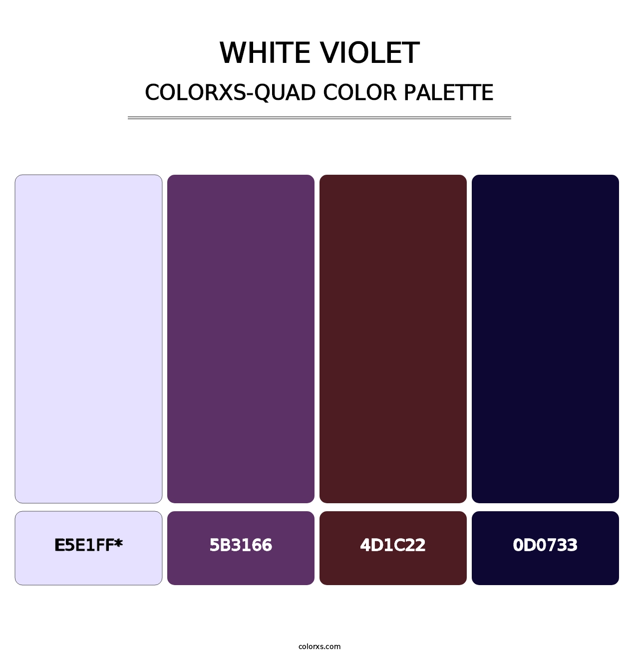 White Violet - Colorxs Quad Palette