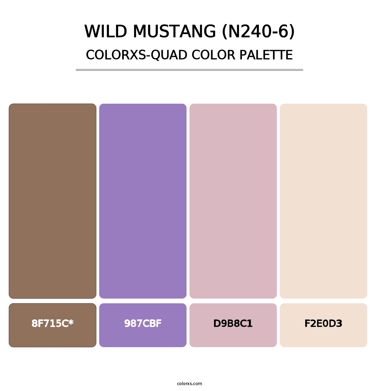 Wild Mustang (N240-6) - Colorxs Quad Palette