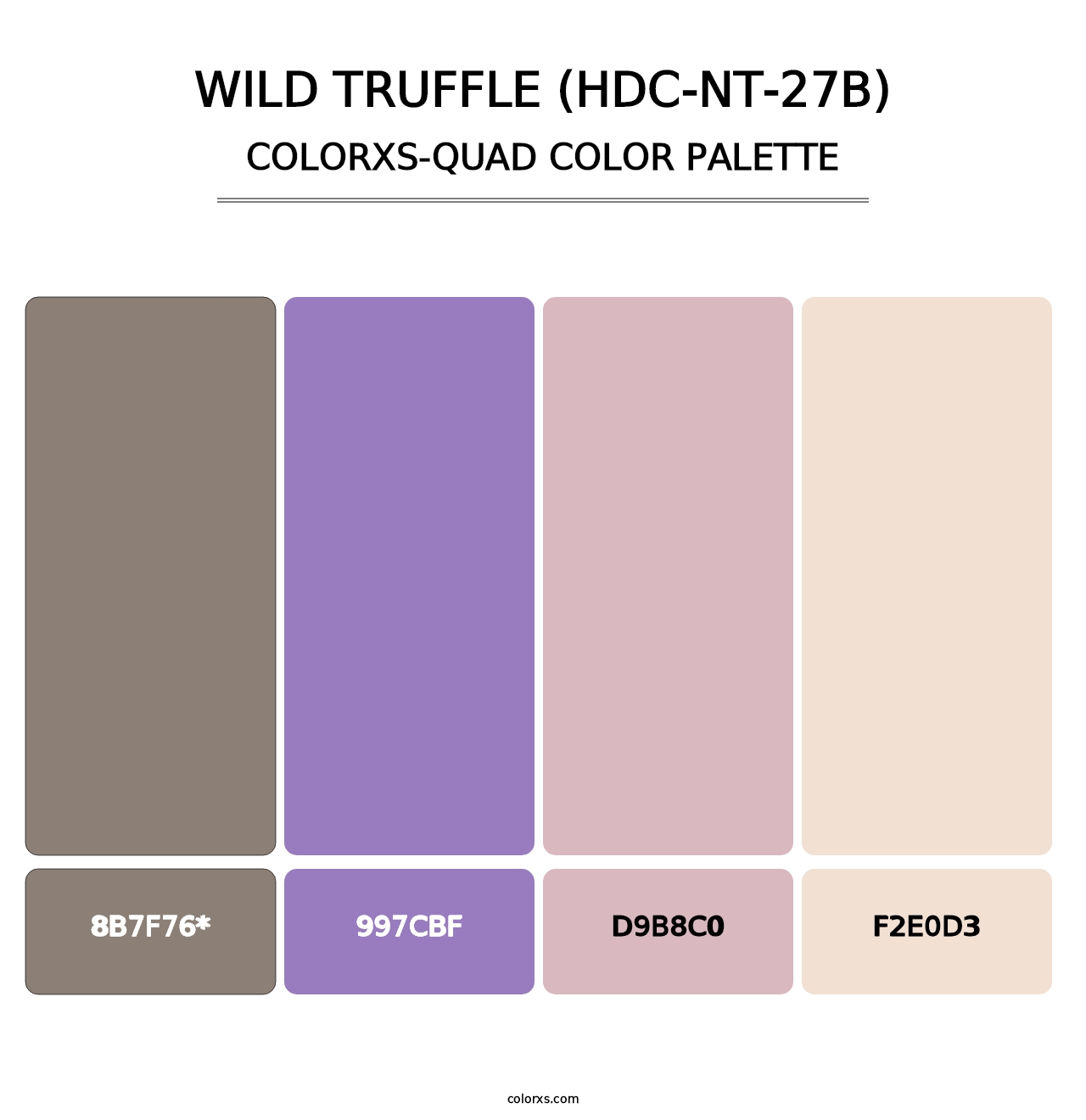 Wild Truffle (HDC-NT-27B) - Colorxs Quad Palette