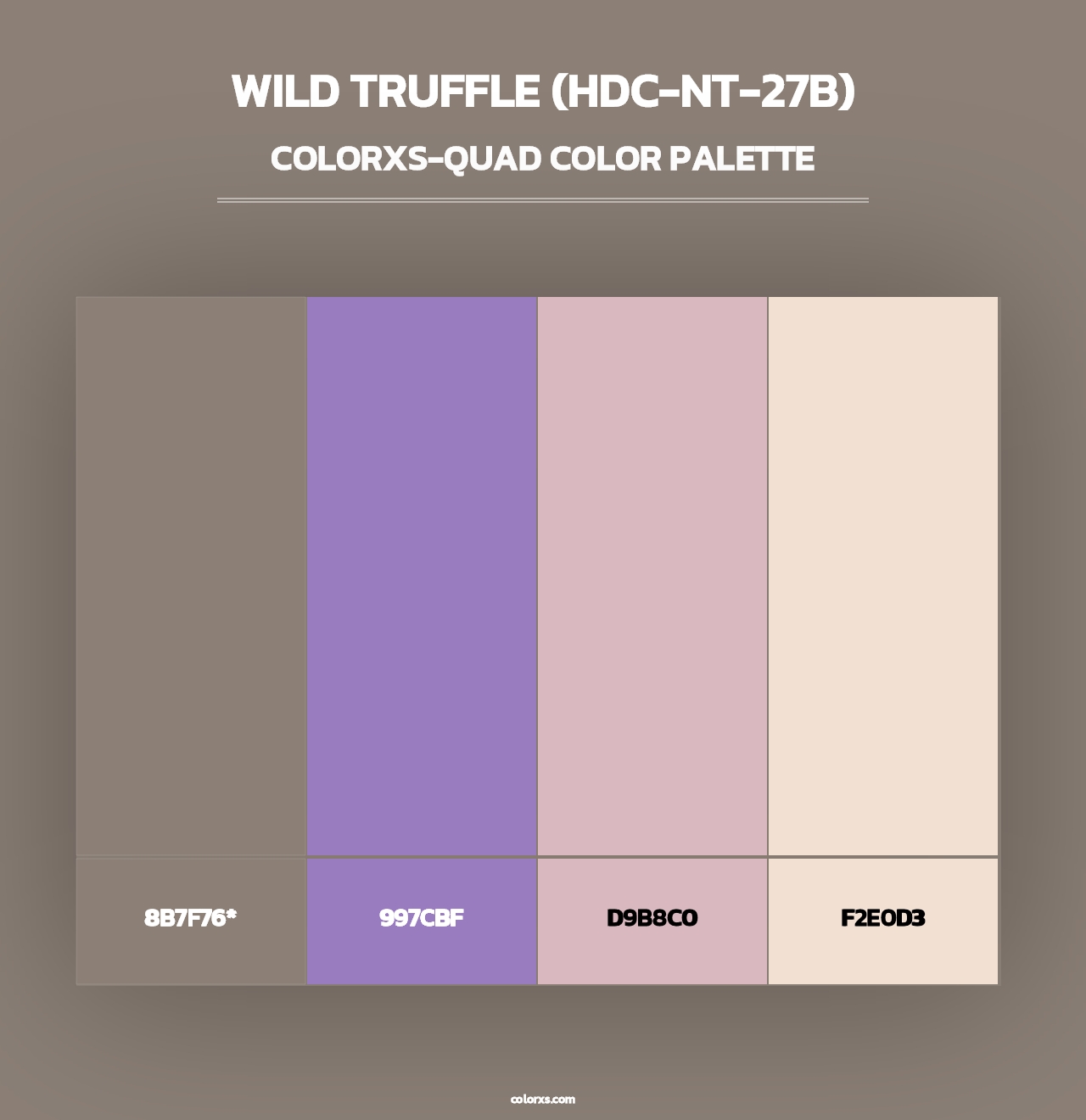 Wild Truffle (HDC-NT-27B) - Colorxs Quad Palette