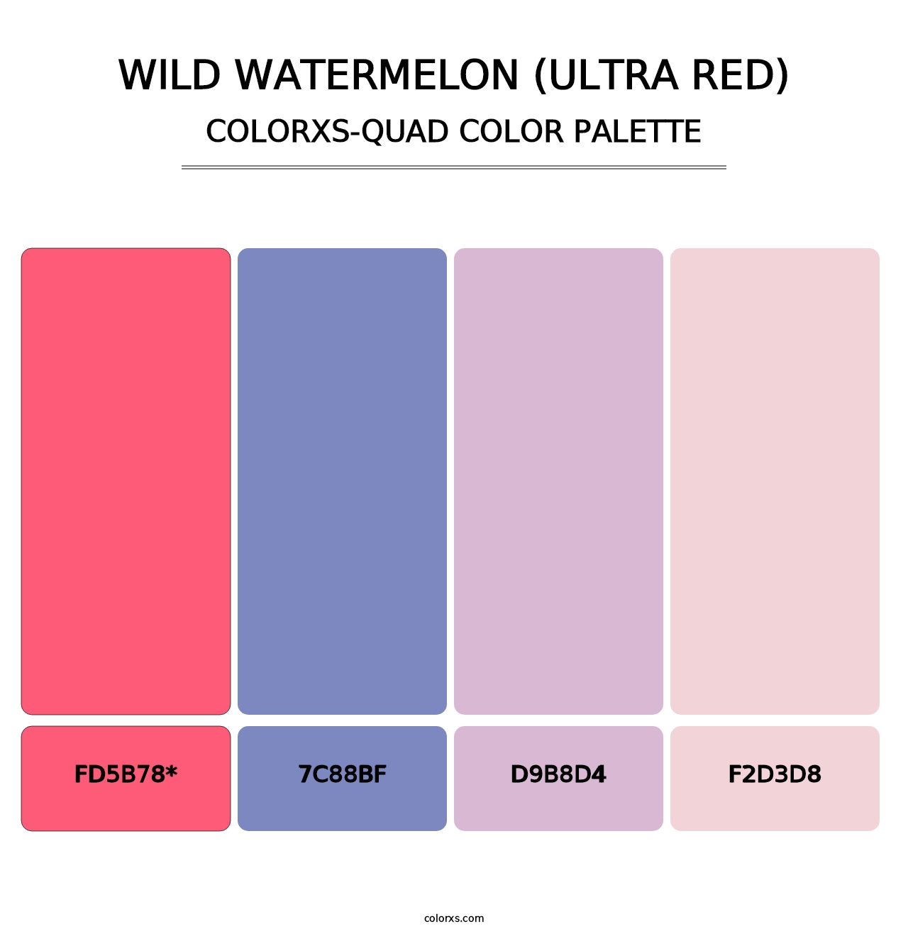Wild Watermelon (Ultra Red) - Colorxs Quad Palette