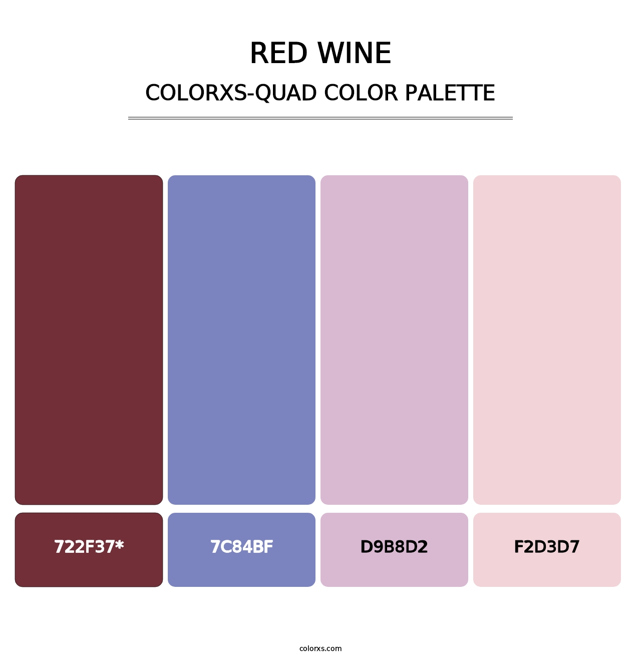 Red Wine - Colorxs Quad Palette