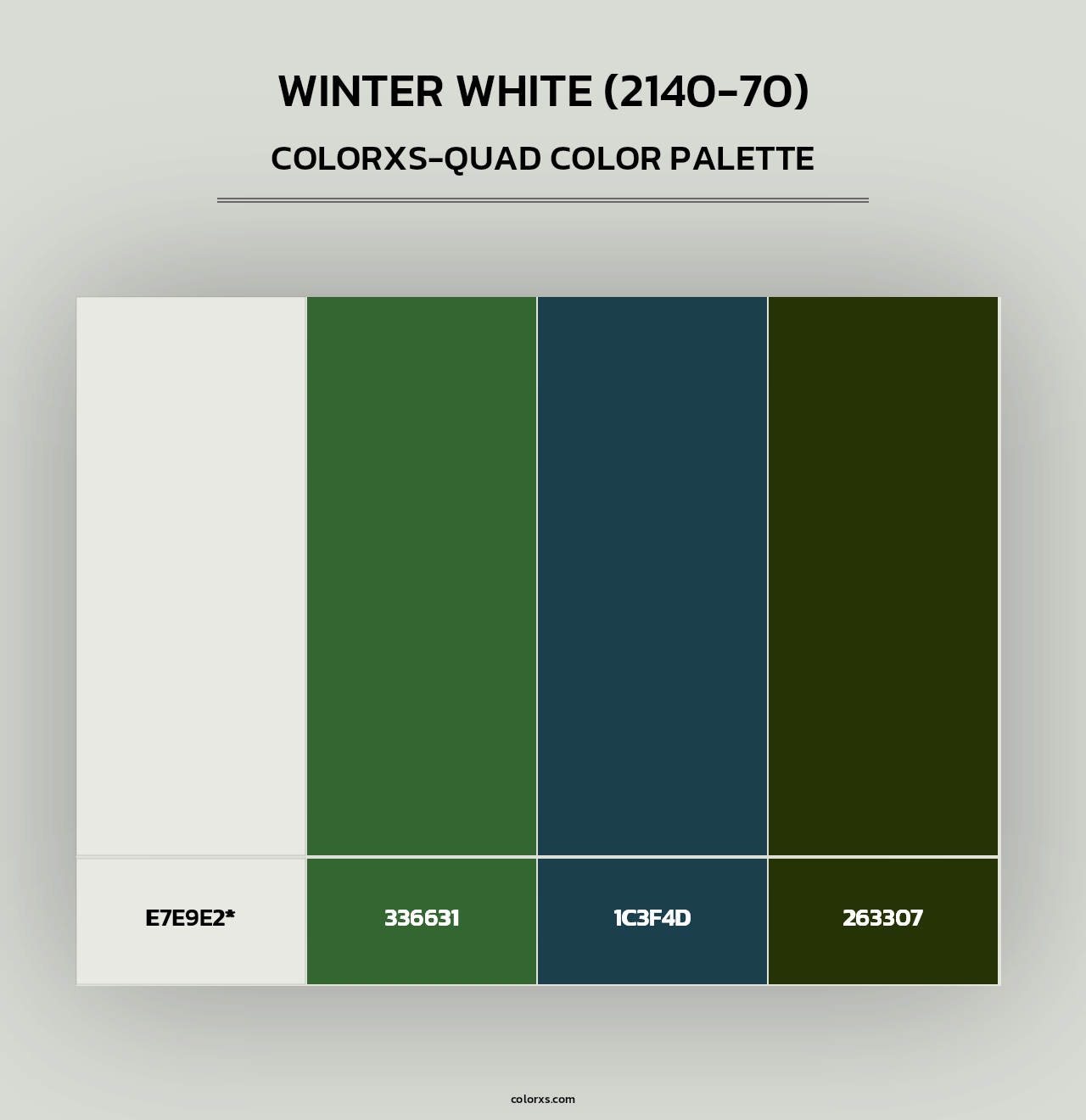 Winter White (2140-70) - Colorxs Quad Palette