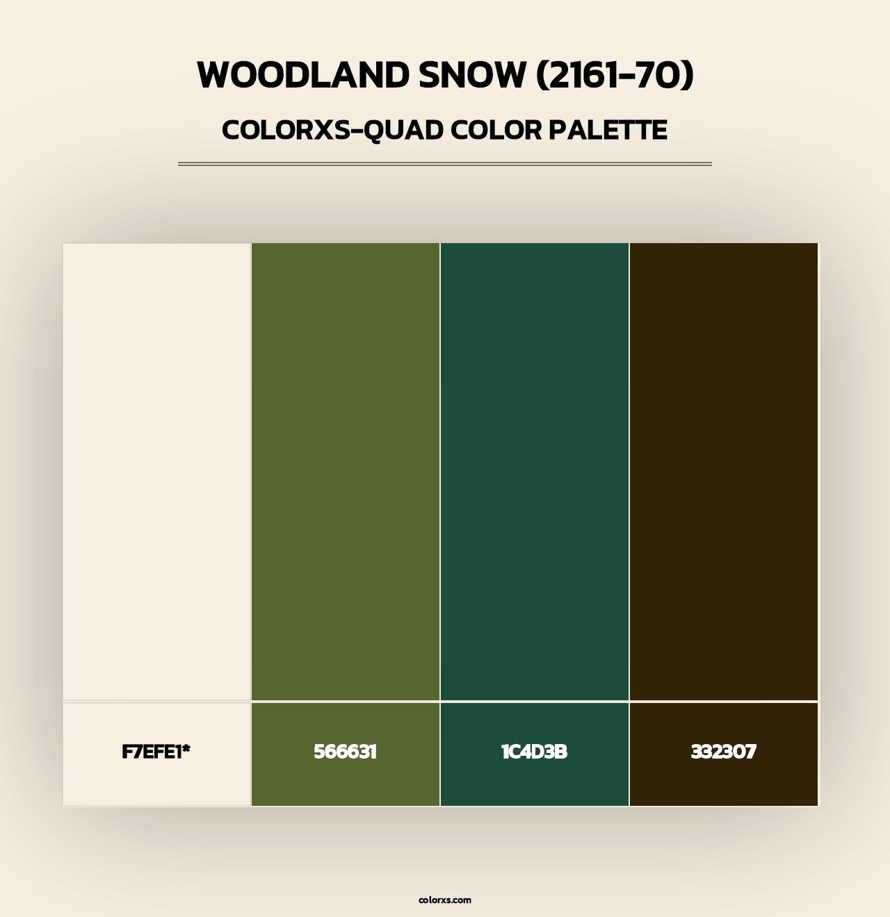 Woodland Snow (2161-70) - Colorxs Quad Palette