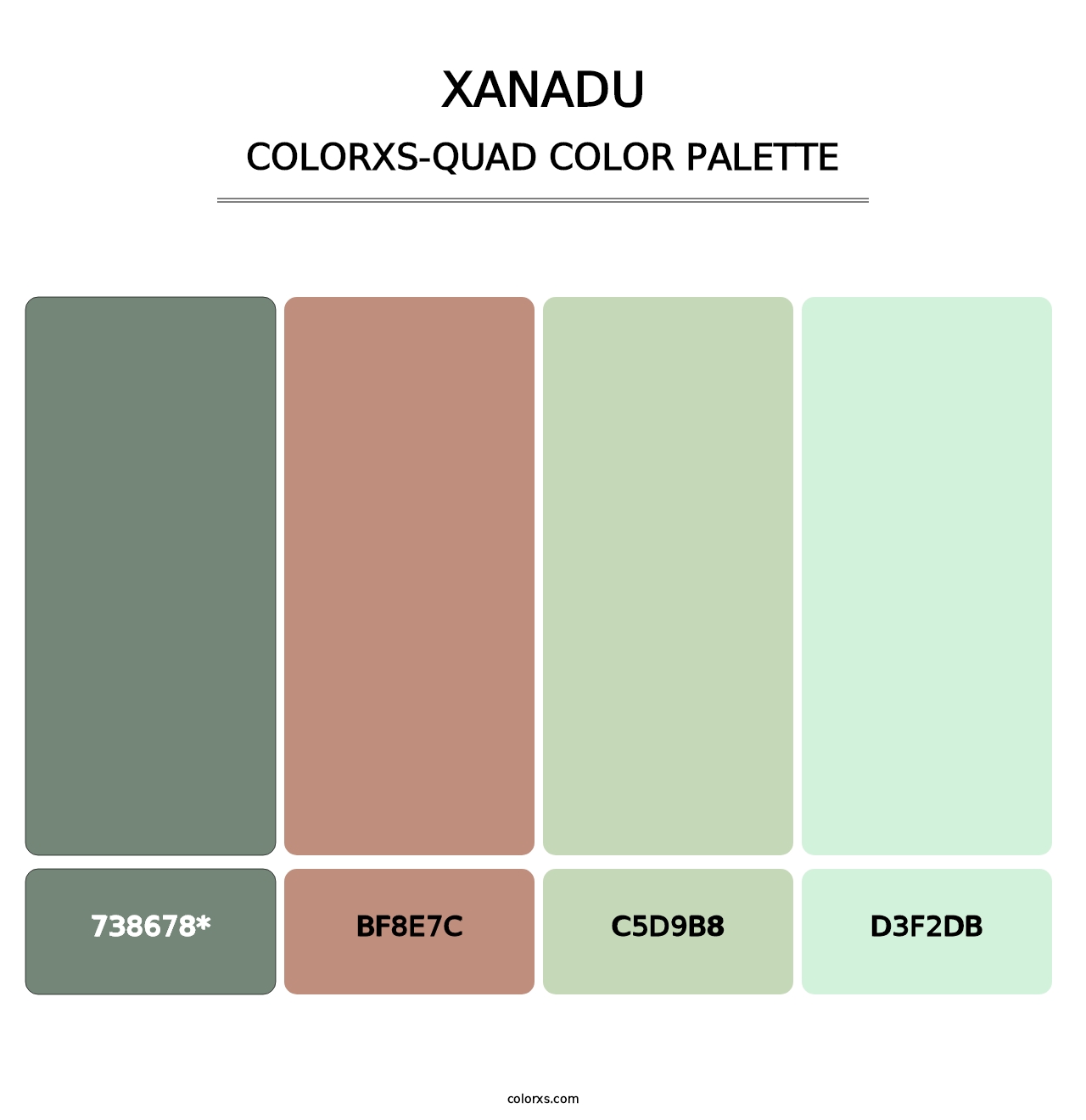 Xanadu - Colorxs Quad Palette