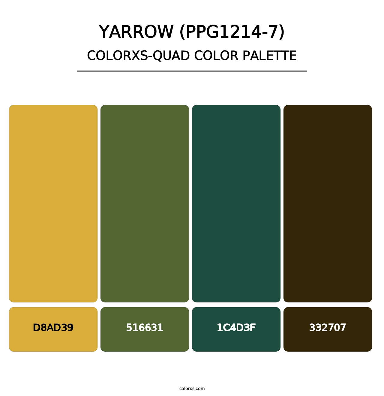 Yarrow (PPG1214-7) - Colorxs Quad Palette