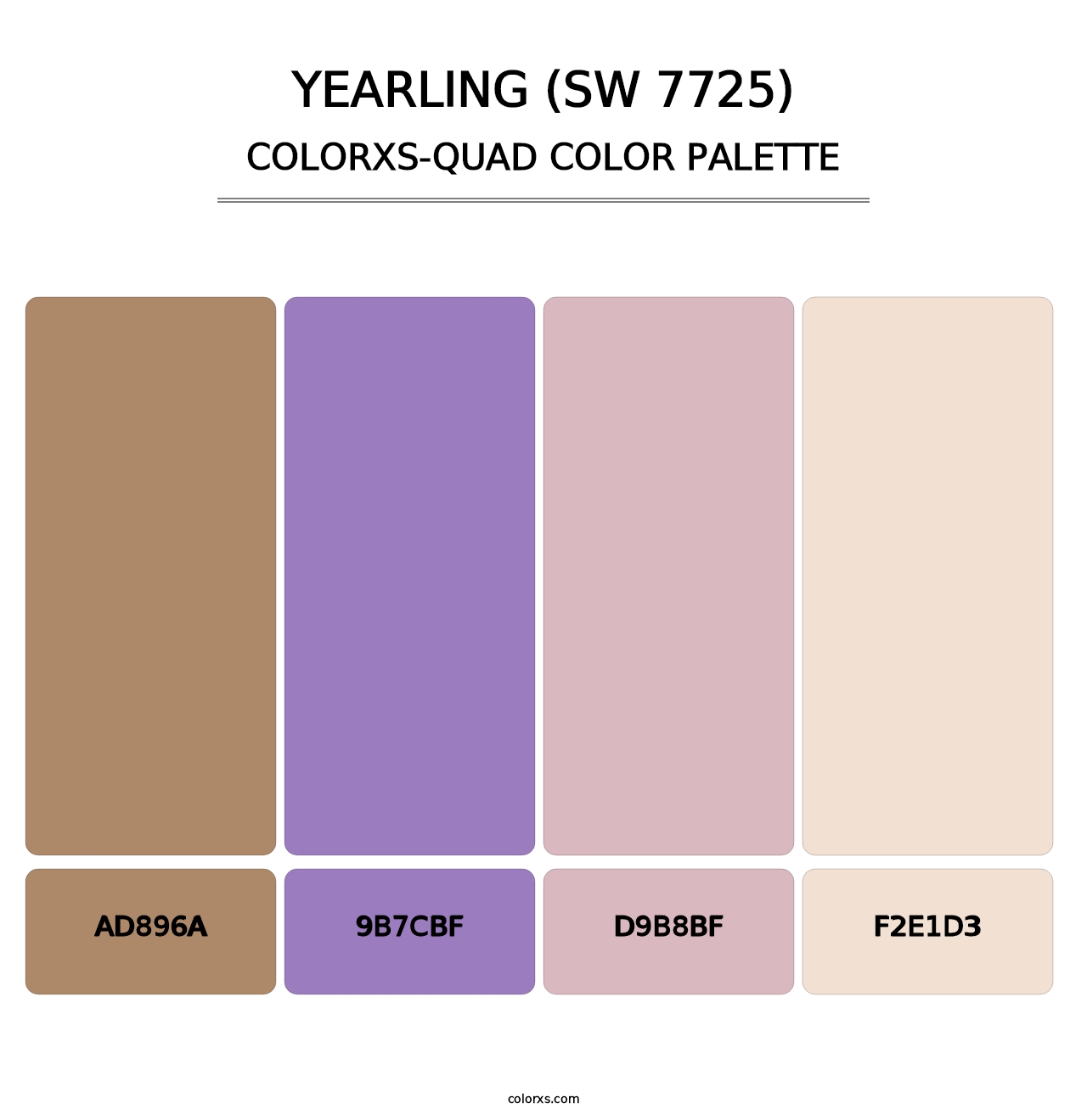 Yearling (SW 7725) - Colorxs Quad Palette