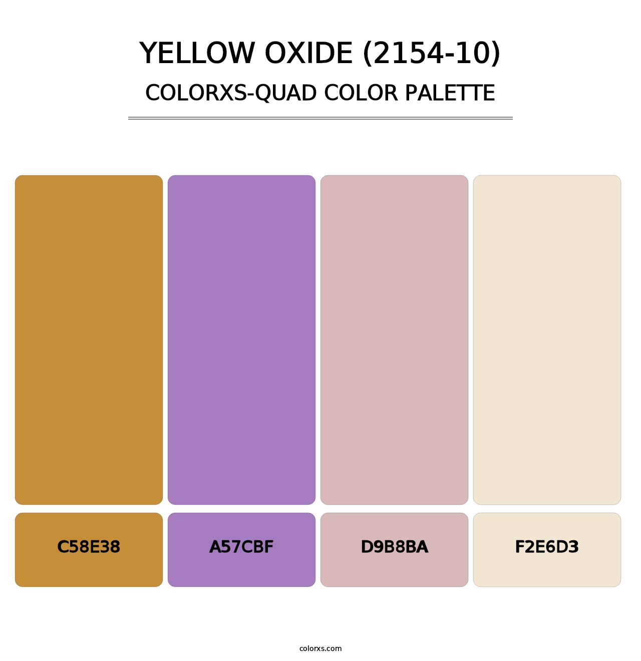 Yellow Oxide (2154-10) - Colorxs Quad Palette