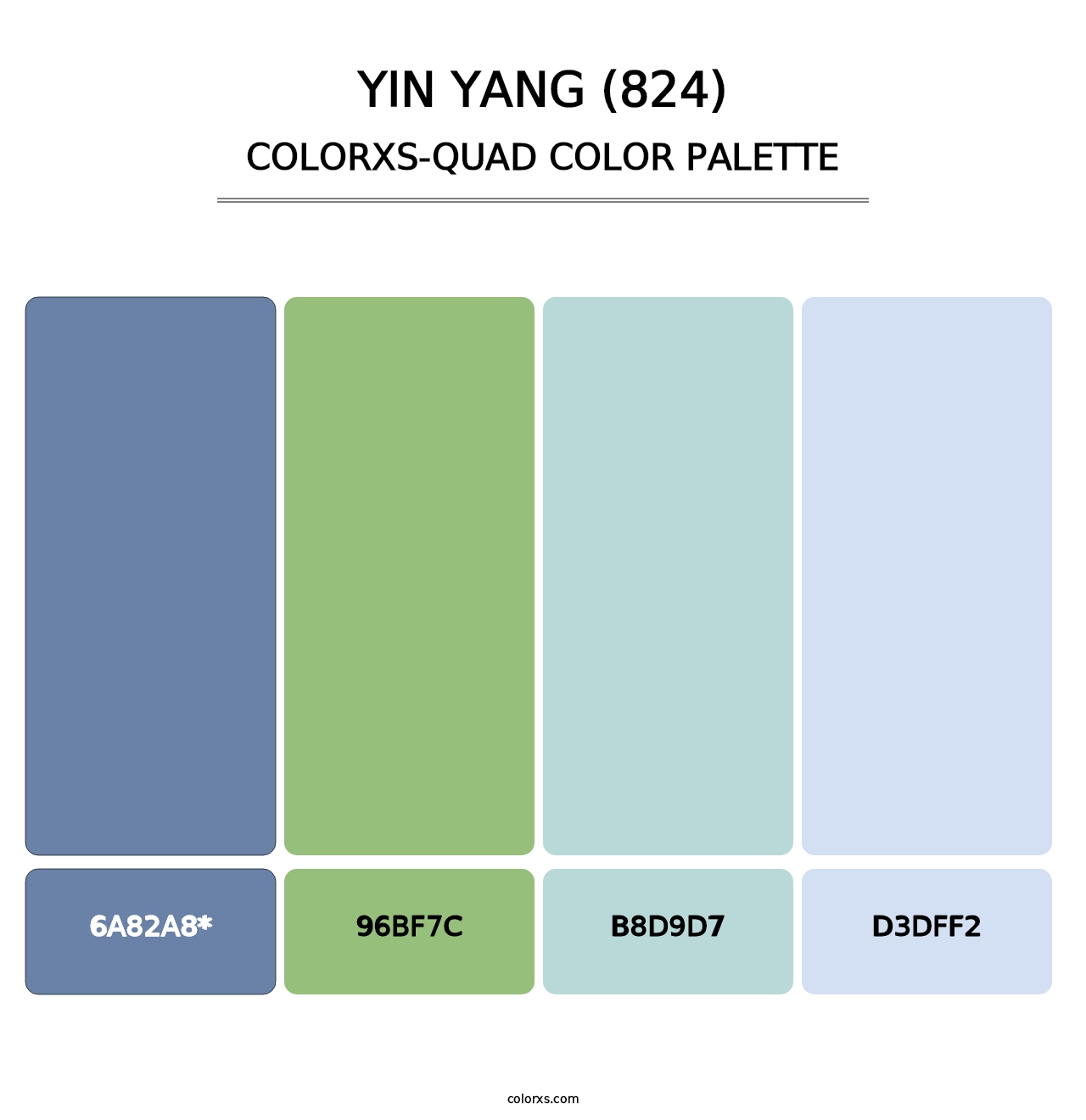 Yin Yang (824) - Colorxs Quad Palette