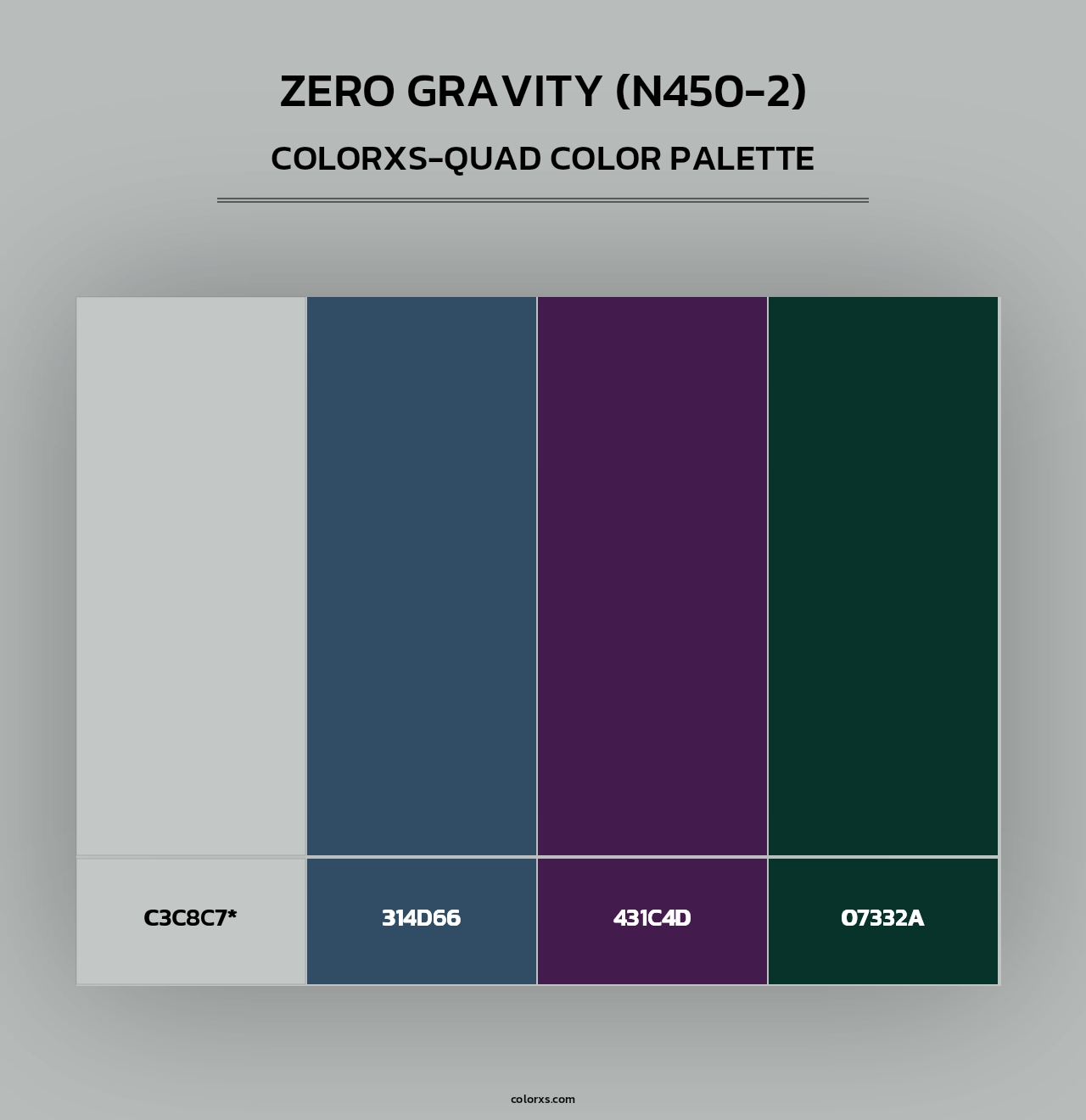 Zero Gravity (N450-2) - Colorxs Quad Palette