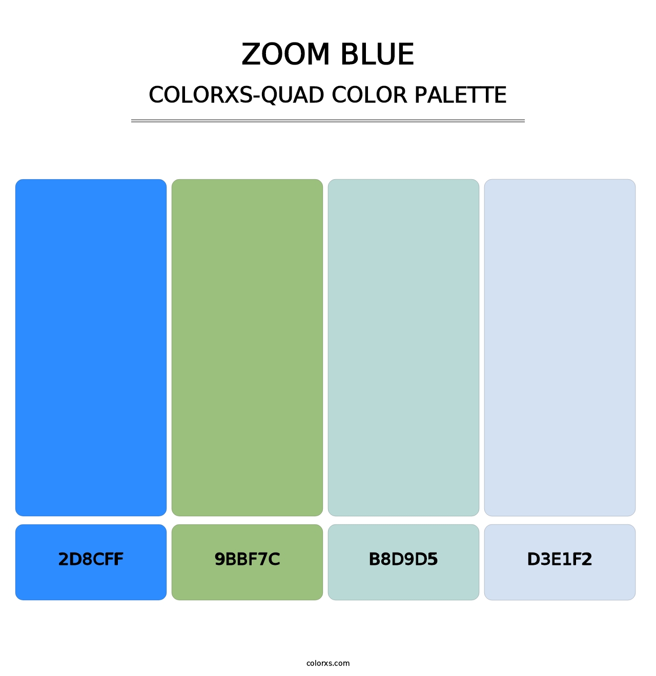 Zoom Blue - Colorxs Quad Palette
