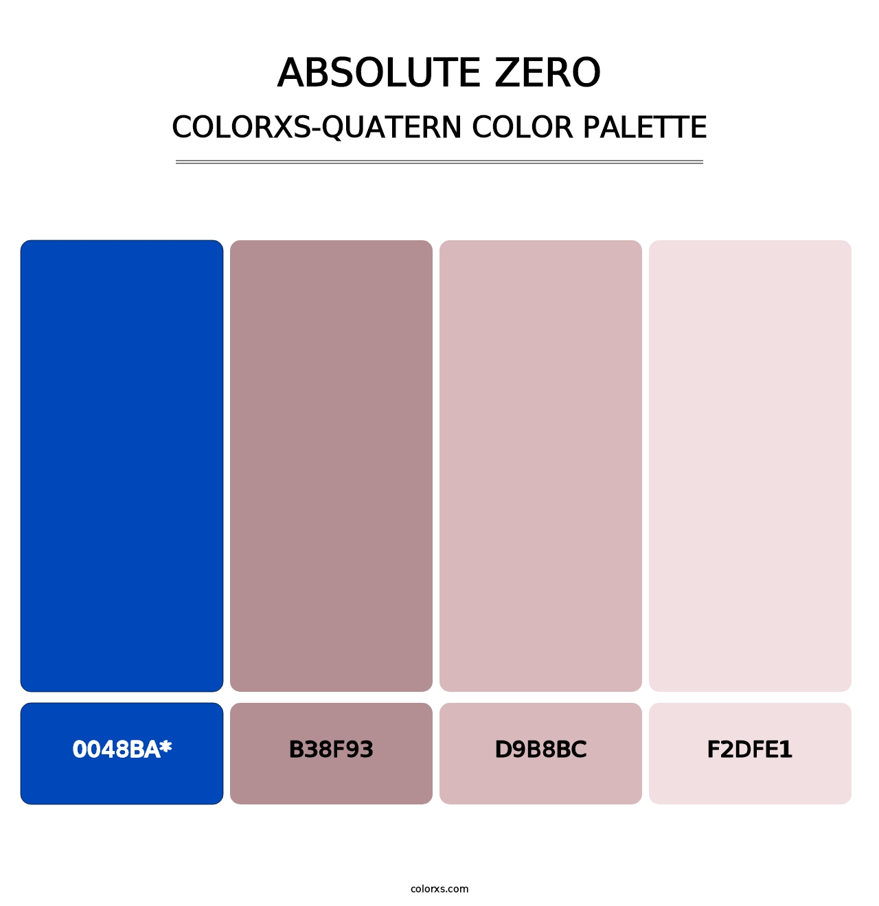 Absolute Zero - Colorxs Quatern Palette