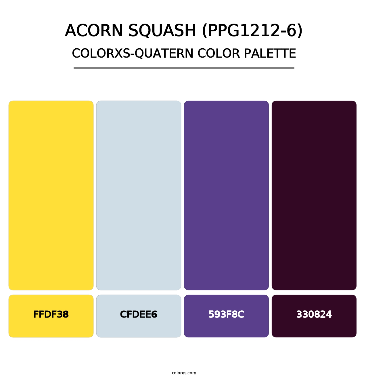 Acorn Squash (PPG1212-6) - Colorxs Quatern Palette