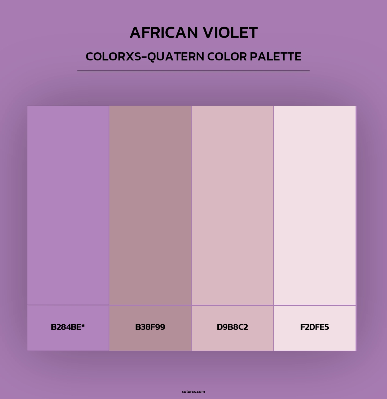 African Violet - Colorxs Quad Palette