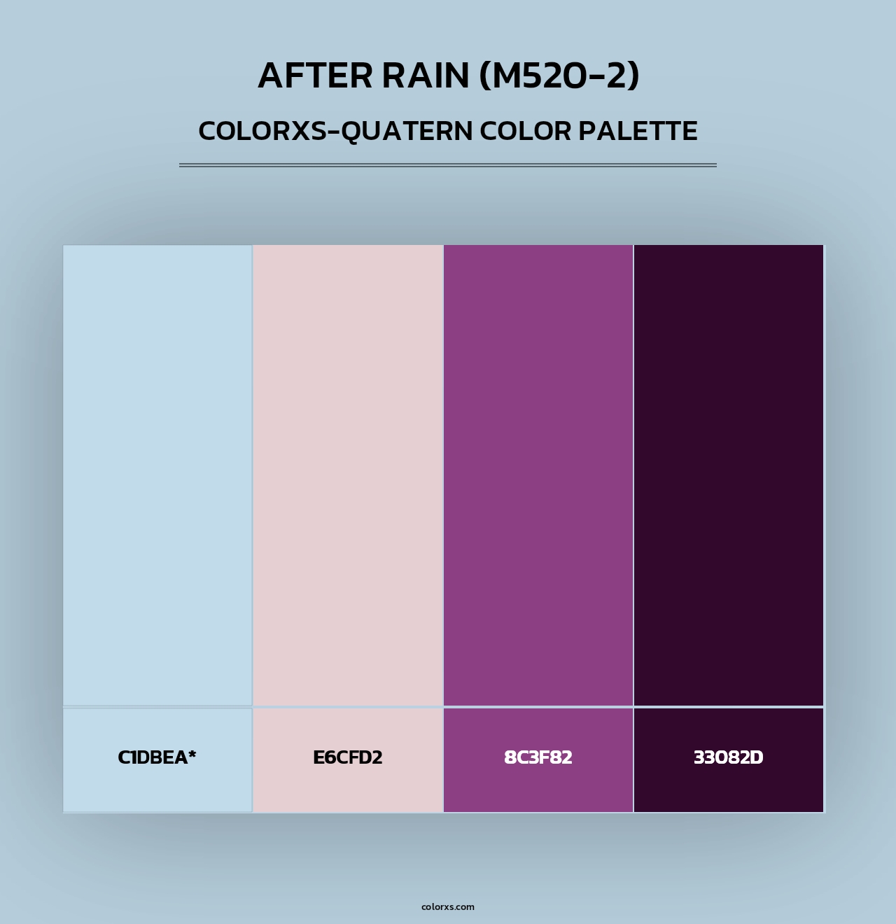 After Rain (M520-2) - Colorxs Quad Palette