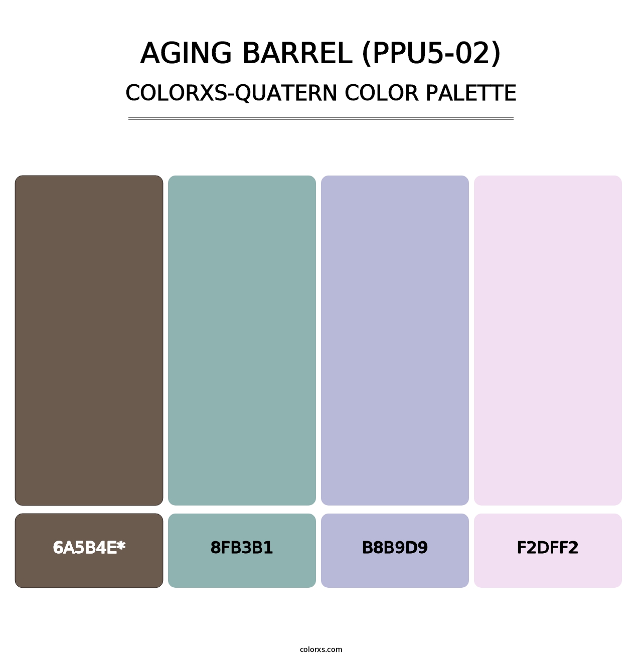 Aging Barrel (PPU5-02) - Colorxs Quatern Palette
