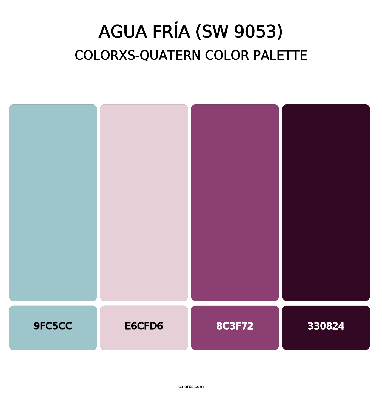 Agua Fría (SW 9053) - Colorxs Quatern Palette