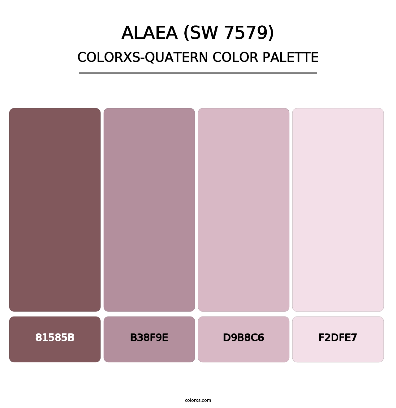 Alaea (SW 7579) - Colorxs Quatern Palette