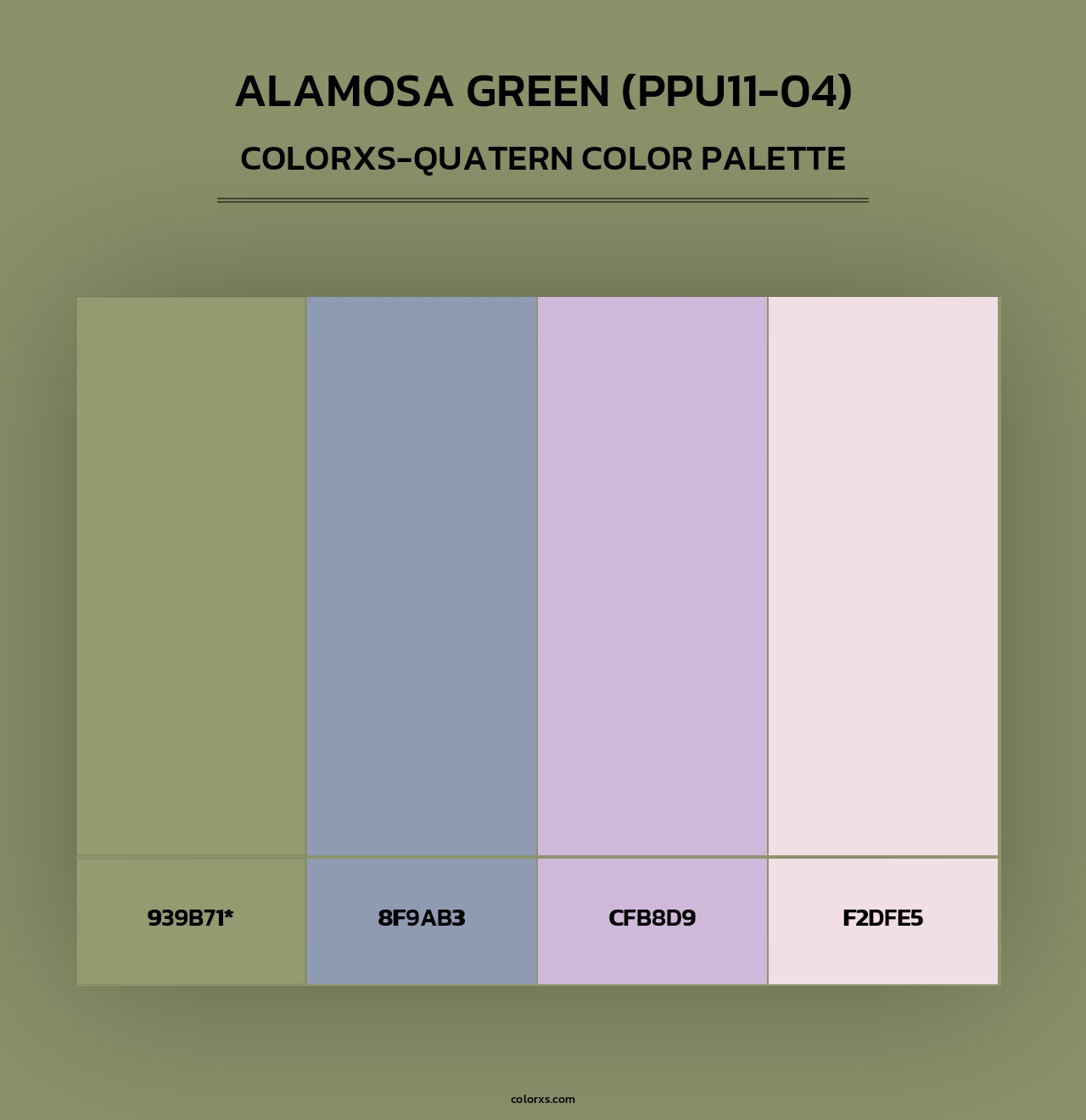 Alamosa Green (PPU11-04) - Colorxs Quad Palette