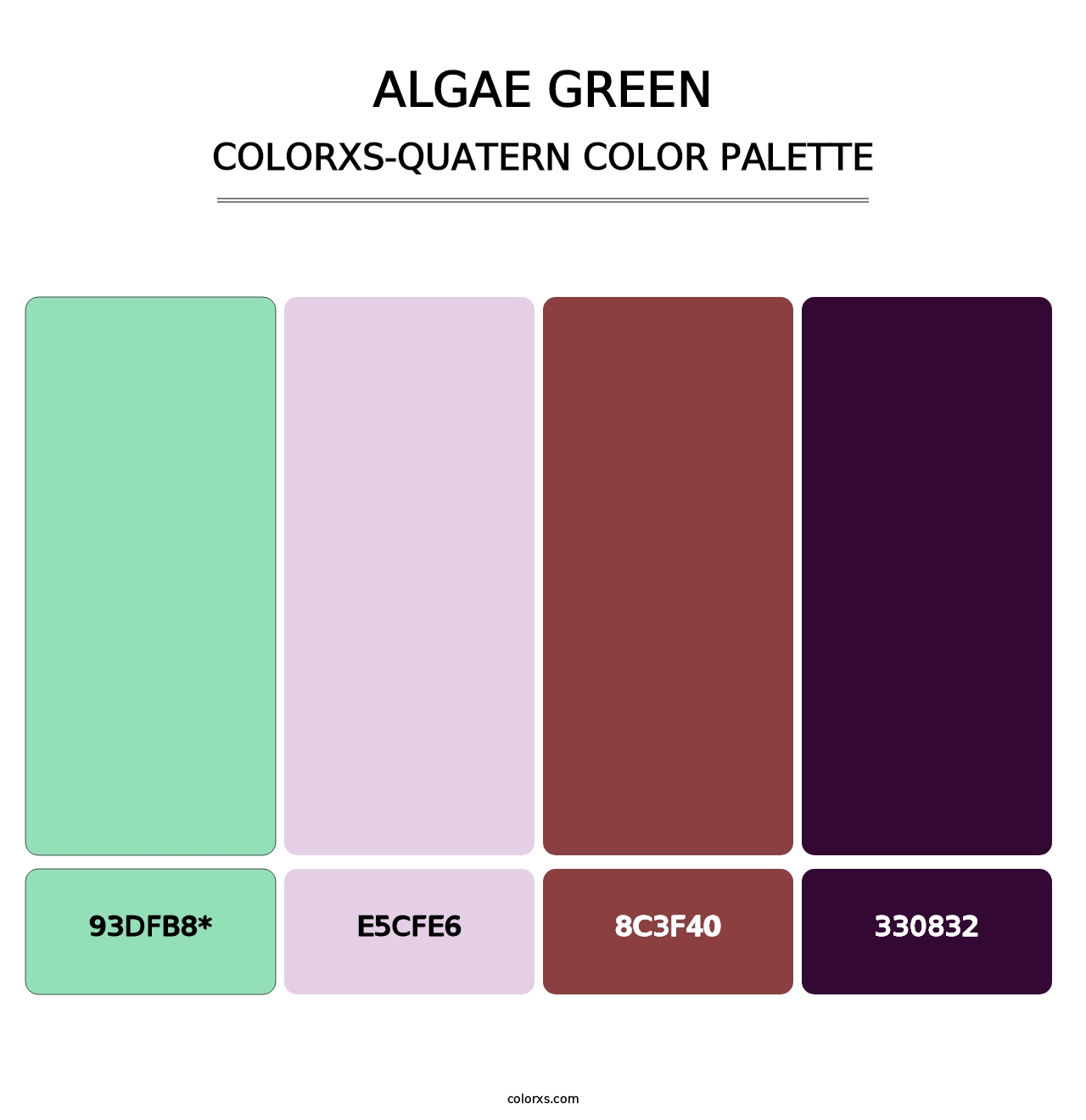 Algae Green - Colorxs Quatern Palette