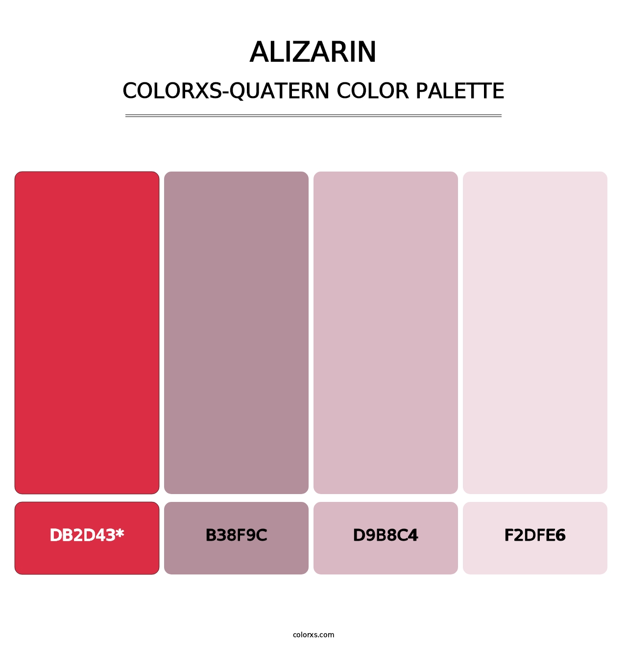 Alizarin - Colorxs Quatern Palette