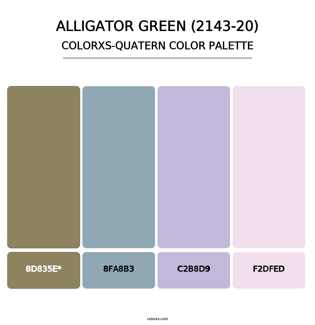 Alligator Green (2143-20) - Colorxs Quatern Palette