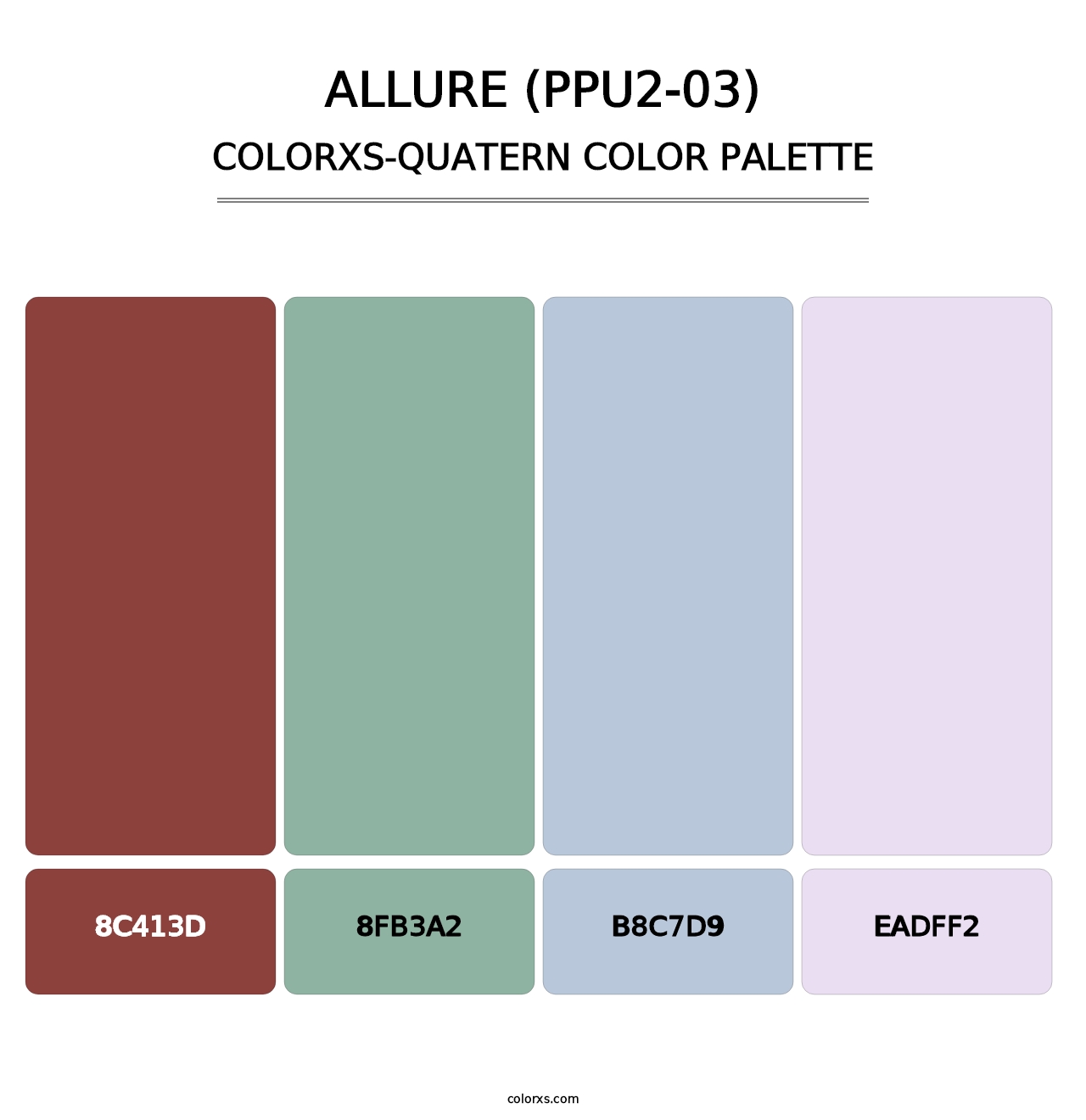 Allure (PPU2-03) - Colorxs Quatern Palette