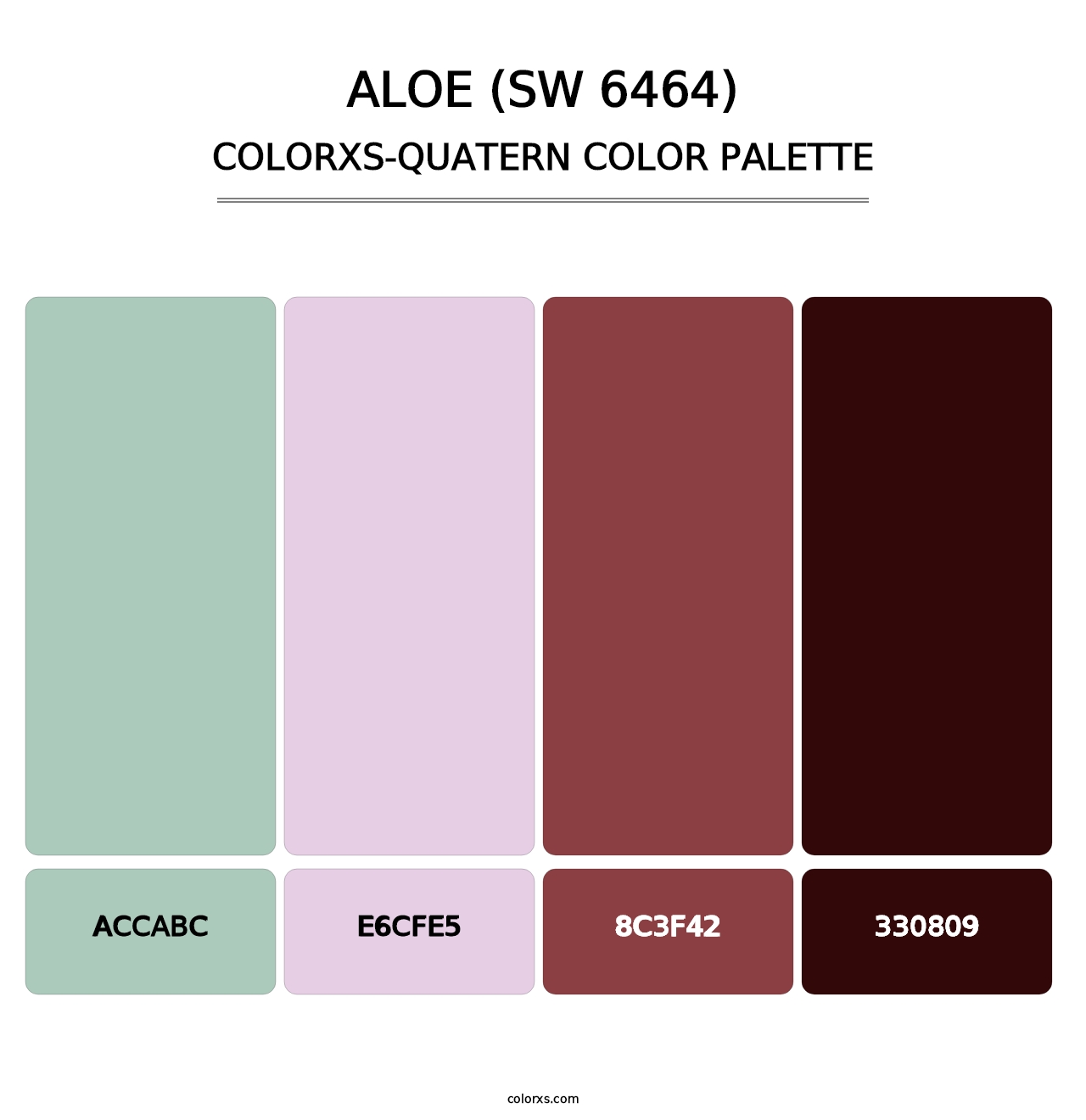 Aloe (SW 6464) - Colorxs Quatern Palette