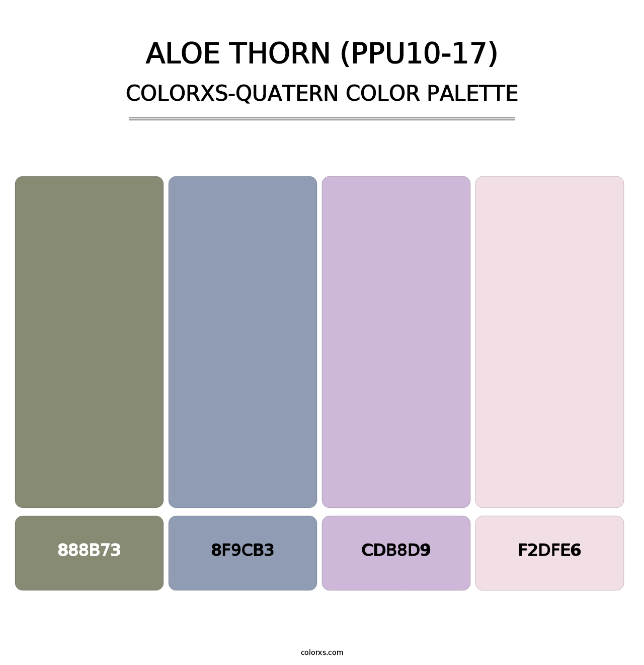 Aloe Thorn (PPU10-17) - Colorxs Quatern Palette