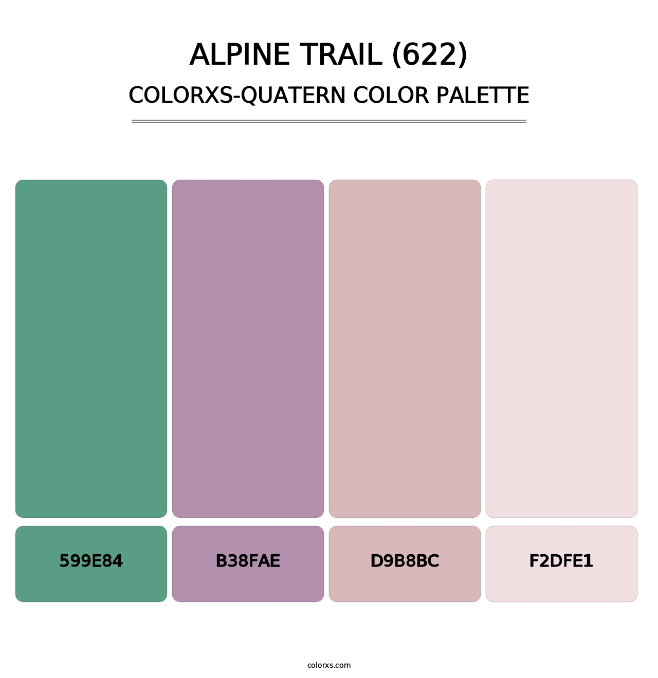 Alpine Trail (622) - Colorxs Quatern Palette