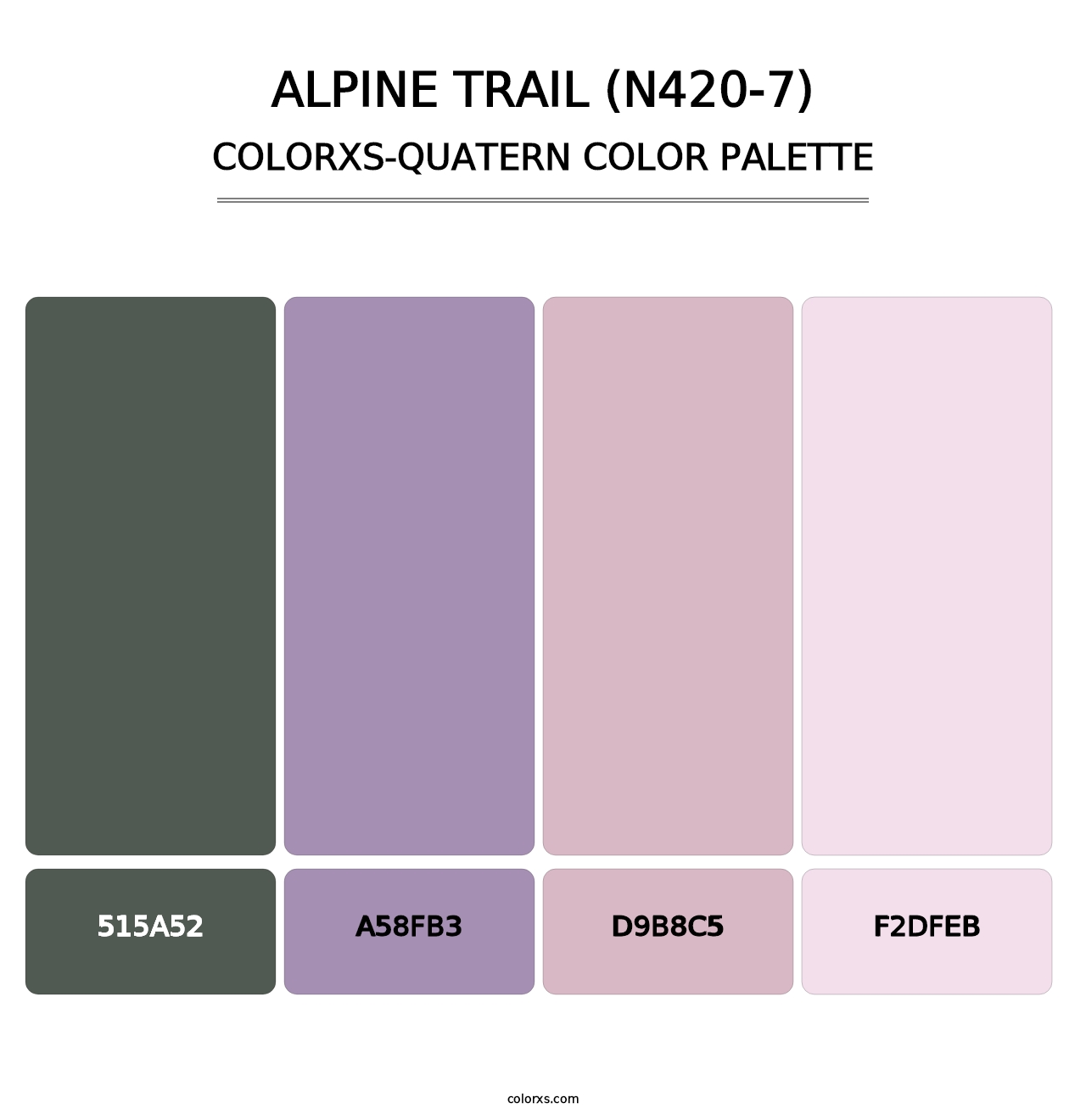 Alpine Trail (N420-7) - Colorxs Quatern Palette