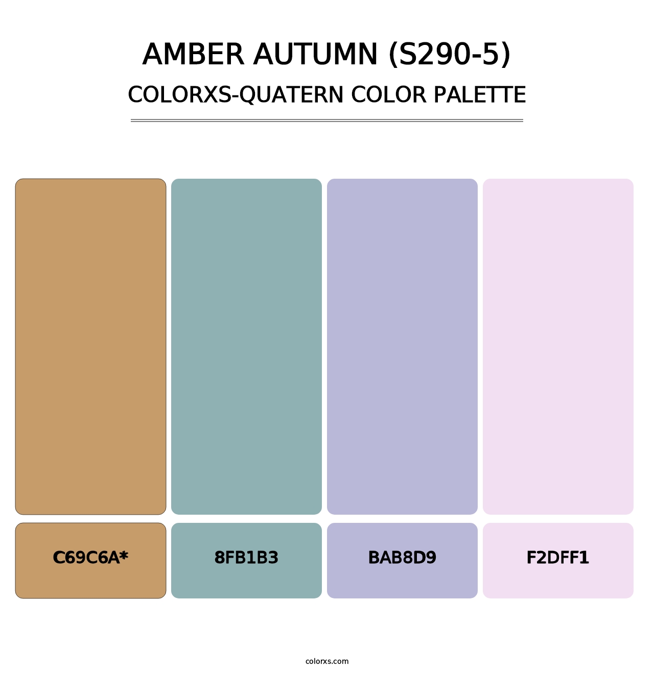 Amber Autumn (S290-5) - Colorxs Quatern Palette
