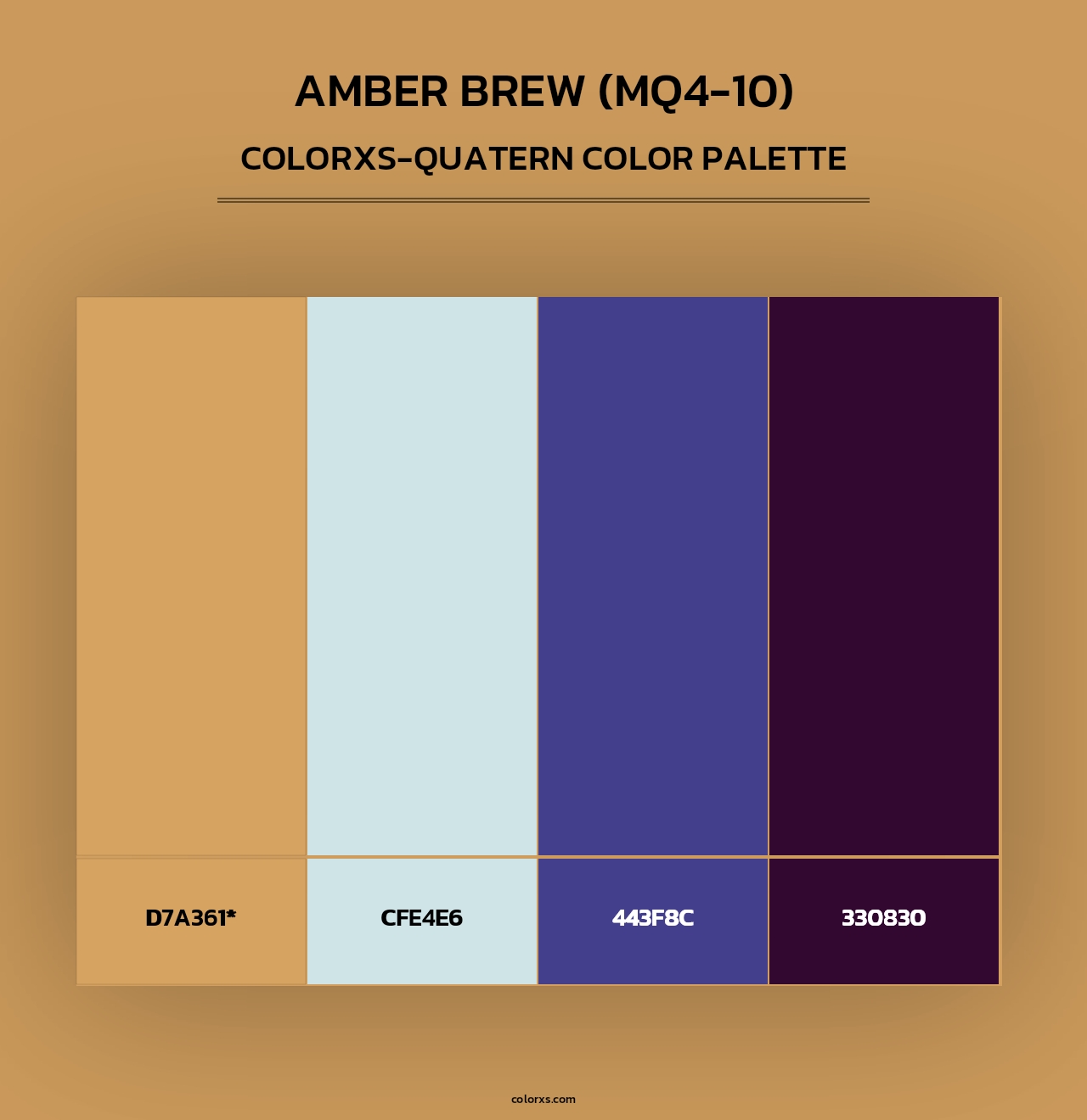 Amber Brew (MQ4-10) - Colorxs Quad Palette