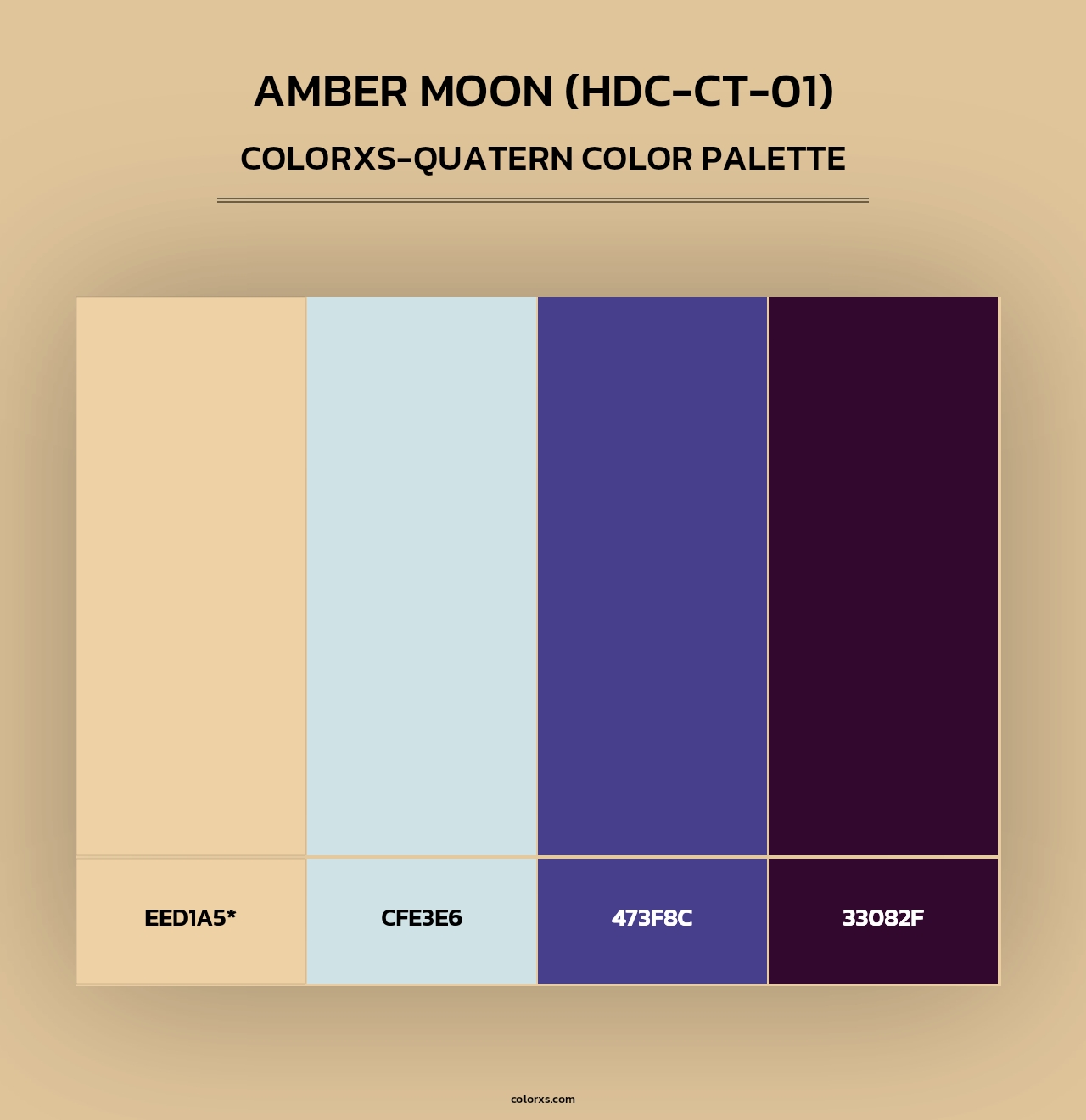 Amber Moon (HDC-CT-01) - Colorxs Quad Palette