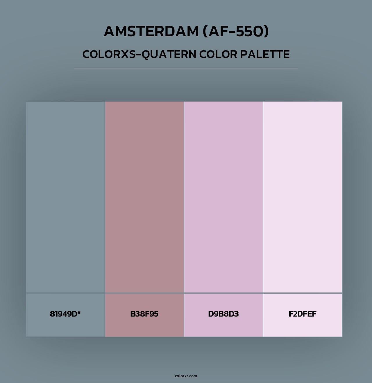 Amsterdam (AF-550) - Colorxs Quad Palette