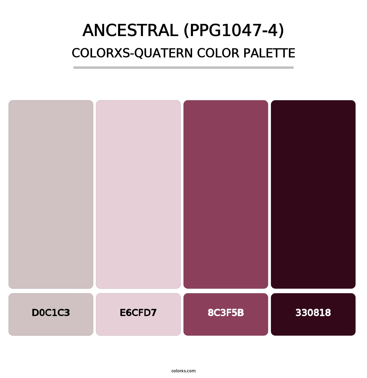 Ancestral (PPG1047-4) - Colorxs Quatern Palette