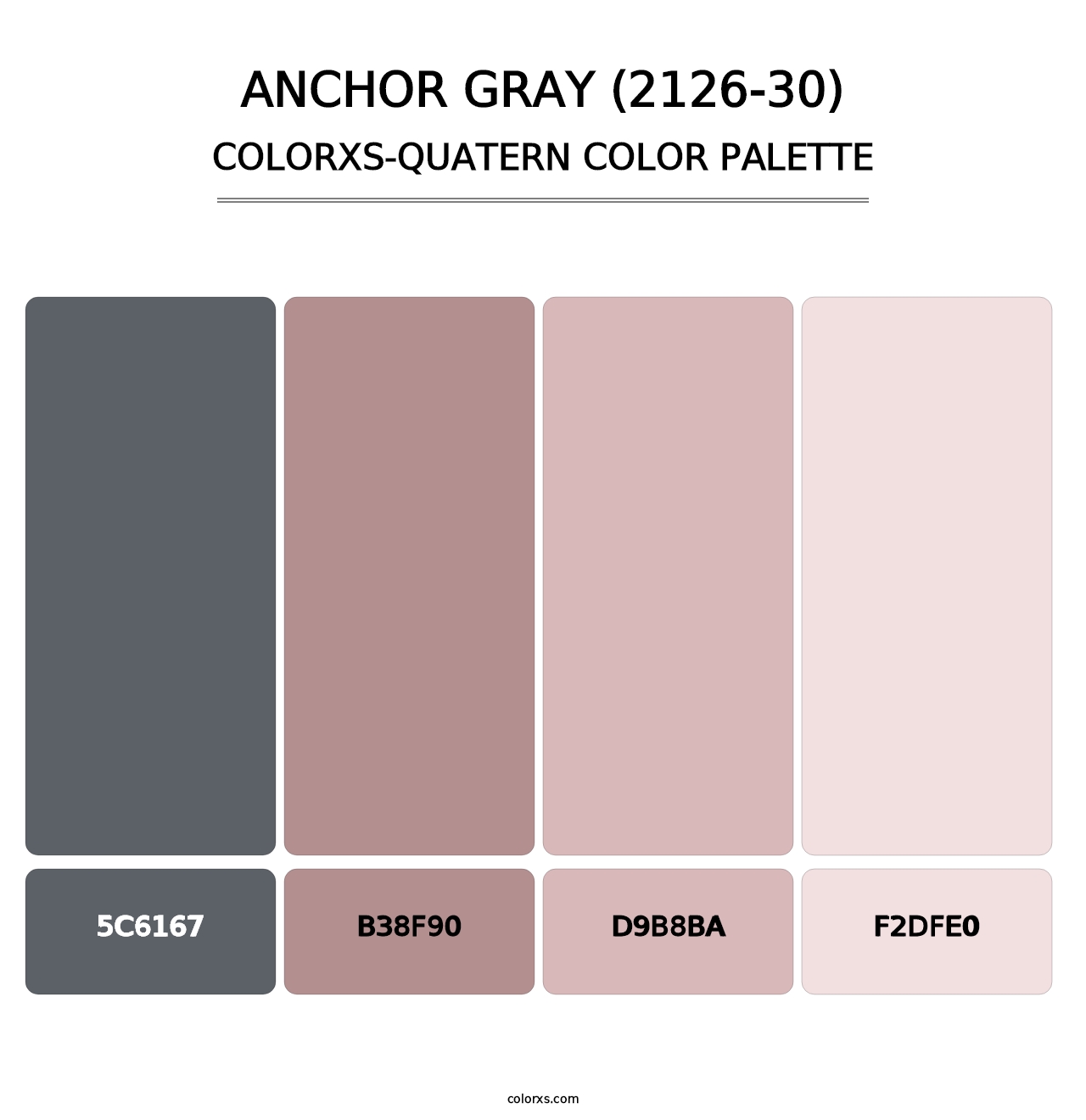 Anchor Gray (2126-30) - Colorxs Quatern Palette