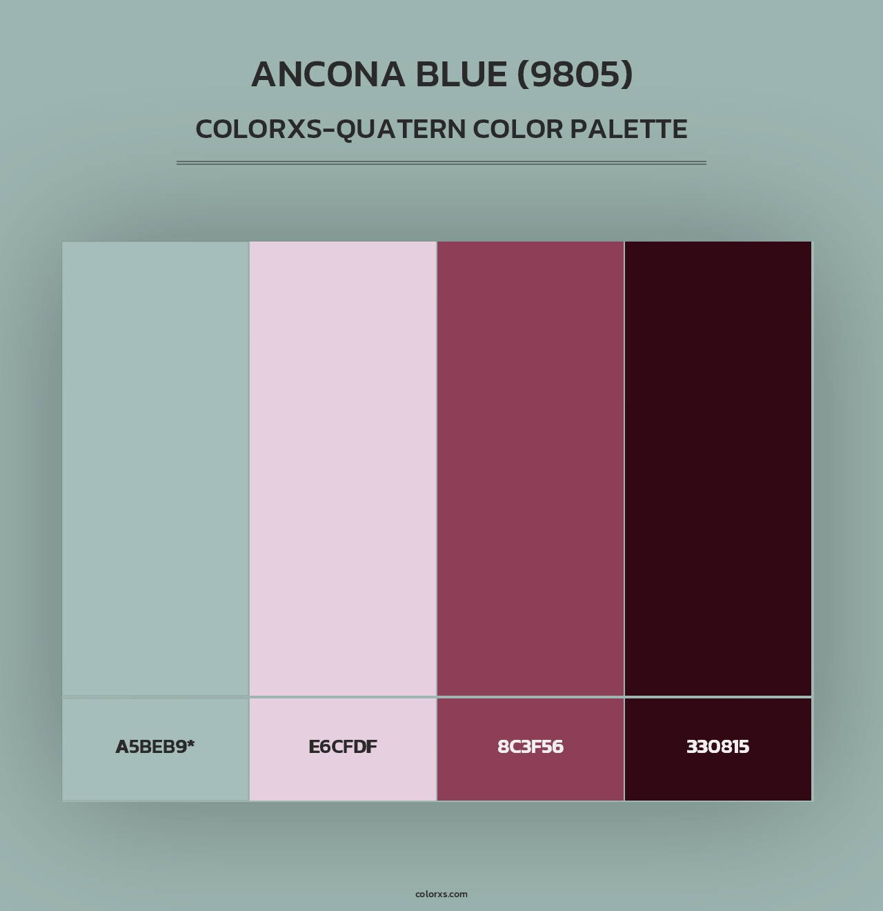 Ancona Blue (9805) - Colorxs Quad Palette