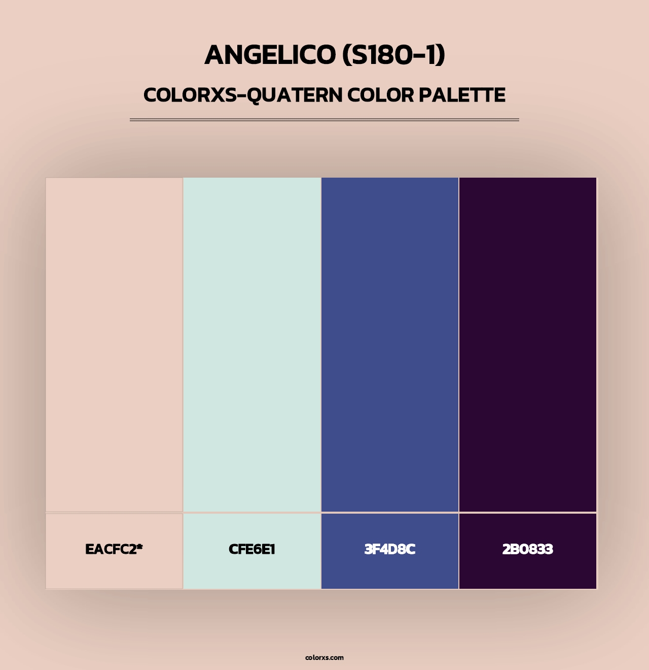 Angelico (S180-1) - Colorxs Quad Palette