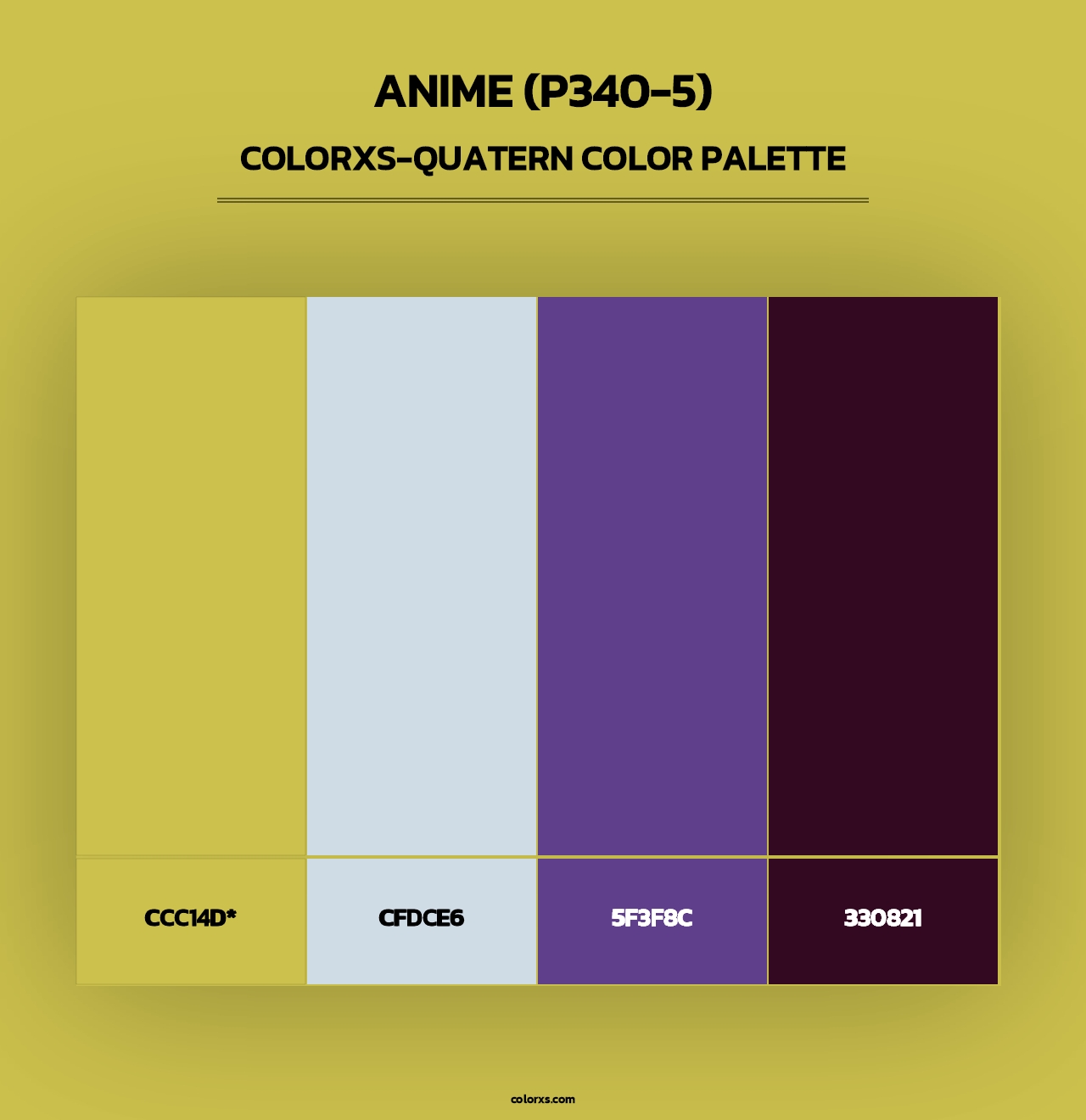 Anime (P340-5) - Colorxs Quad Palette