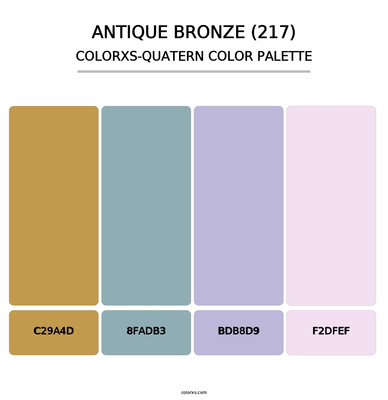 Antique Bronze (217) - Colorxs Quatern Palette