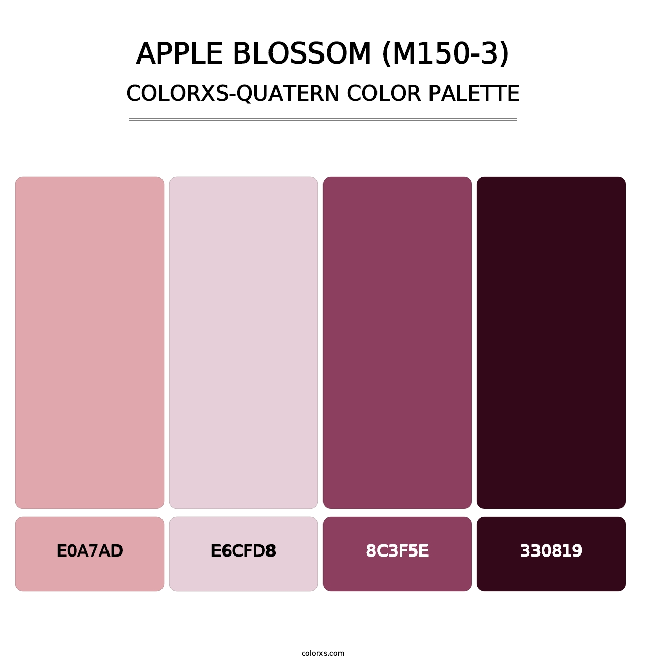 Apple Blossom (M150-3) - Colorxs Quatern Palette