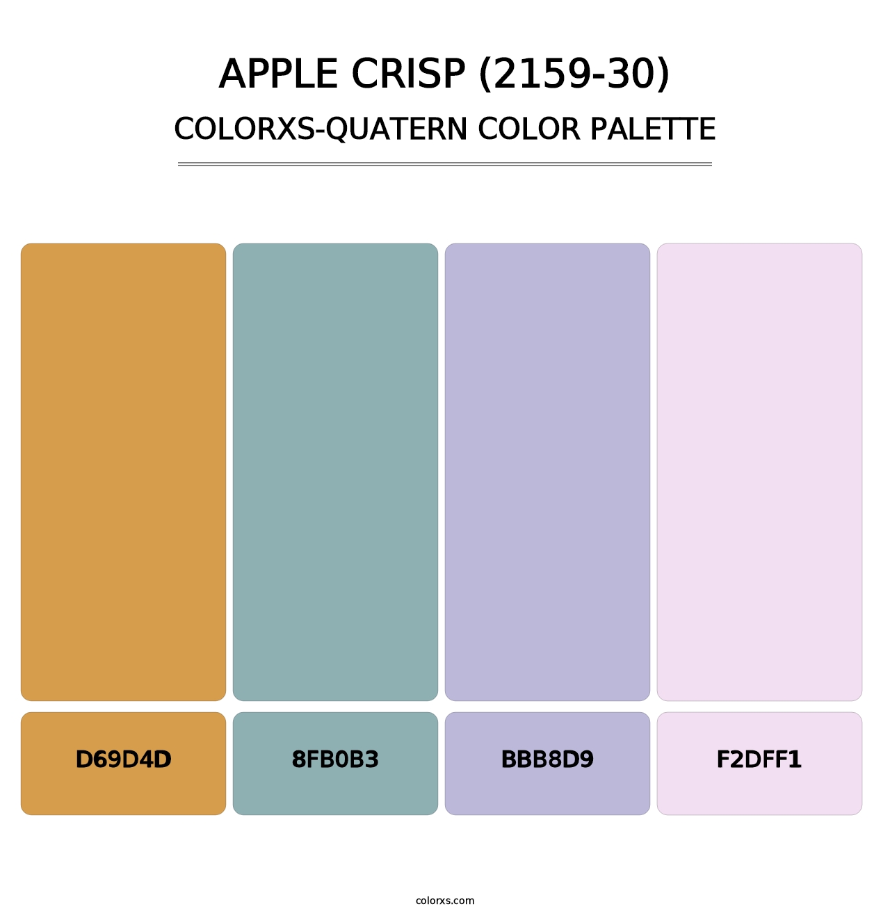 Apple Crisp (2159-30) - Colorxs Quatern Palette