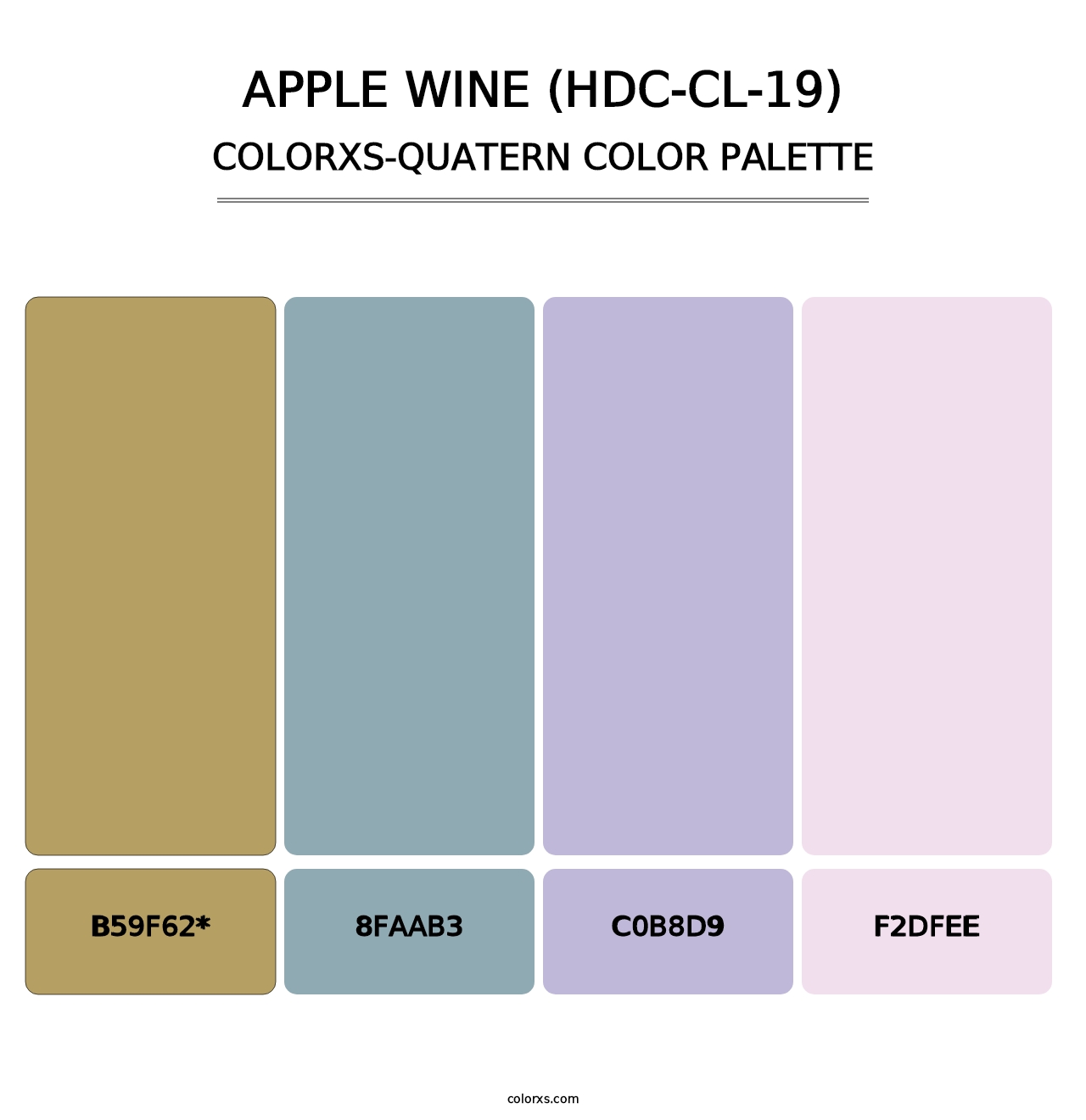 Apple Wine (HDC-CL-19) - Colorxs Quatern Palette