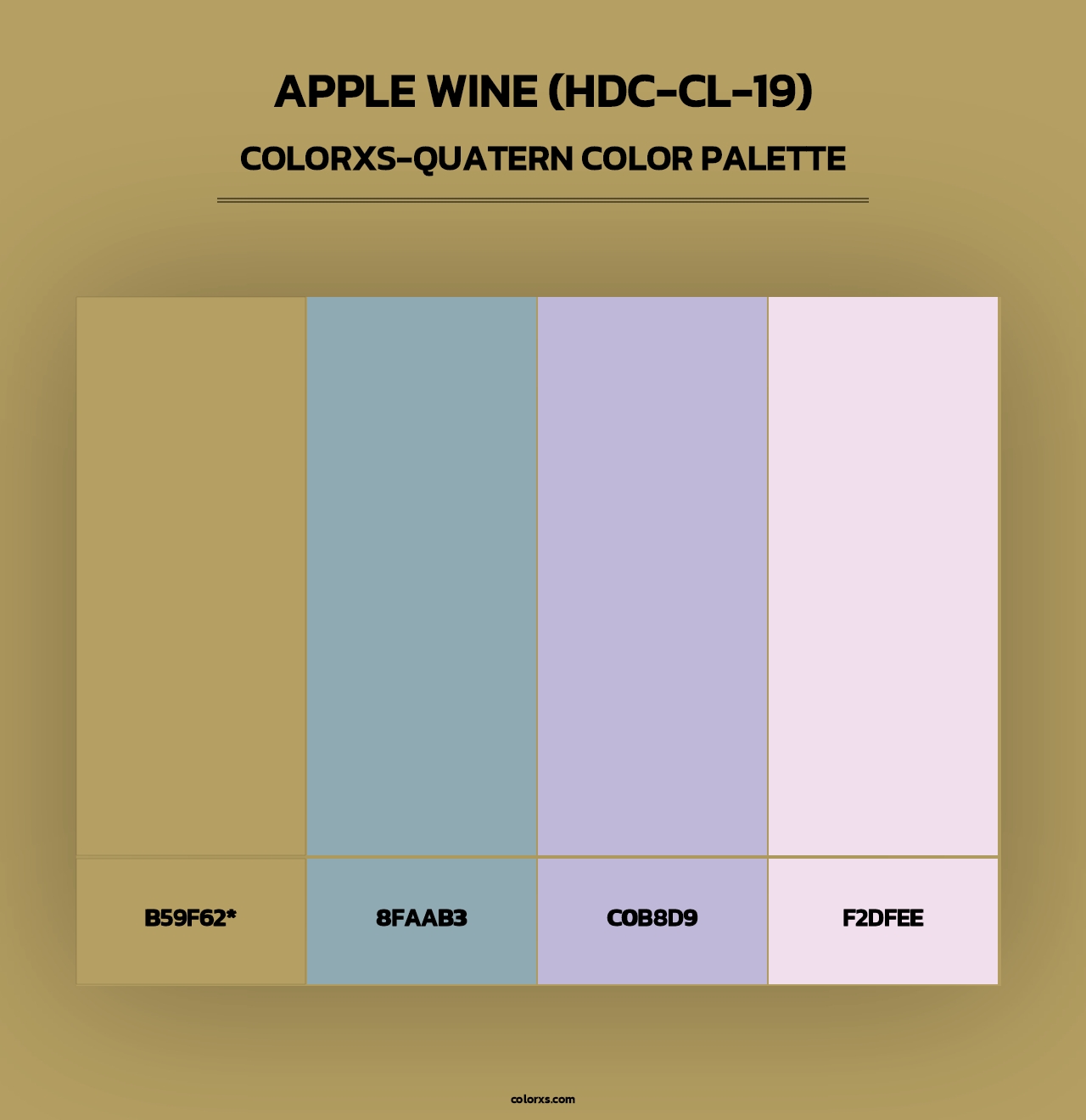 Apple Wine (HDC-CL-19) - Colorxs Quad Palette