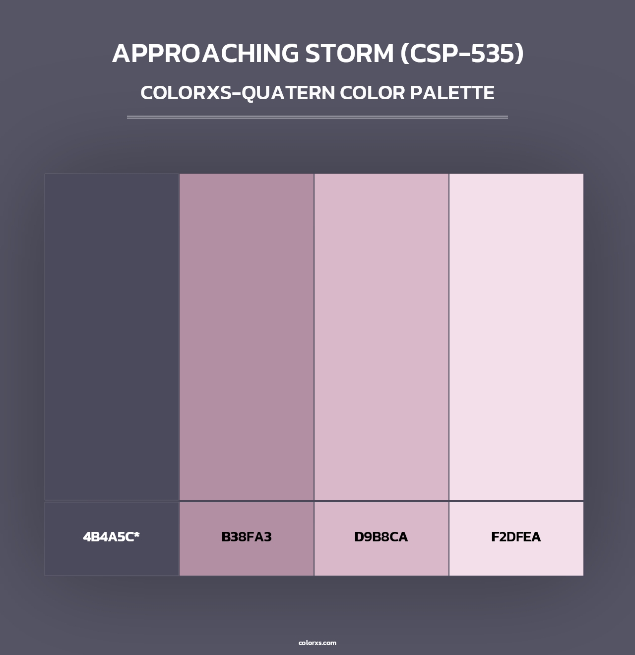 Approaching Storm (CSP-535) - Colorxs Quad Palette