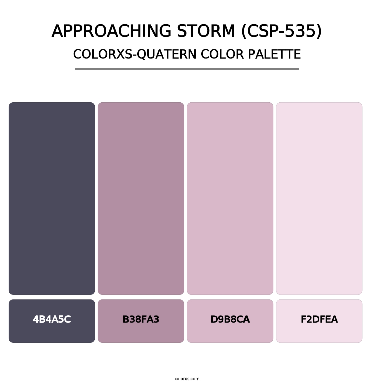 Approaching Storm (CSP-535) - Colorxs Quatern Palette